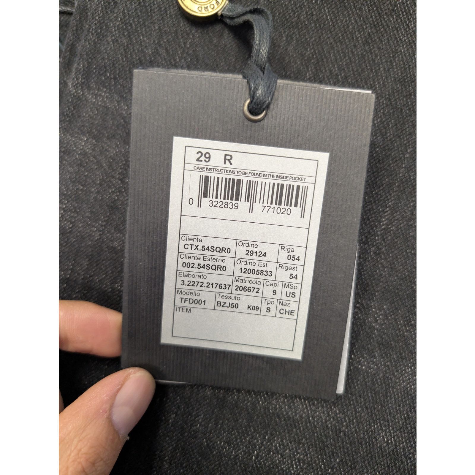 Tom Ford o1rshd1 Slim-Fit Denim Jeans in Black Size US 29 - 22 Thumbnail