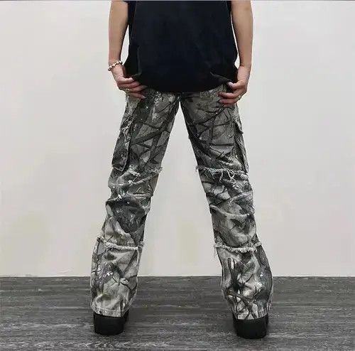 Japanese Brand VIBE Camouflage Y2K Fashion Baggy Jeans Cargo Pants Size US 30 / EU 46 - 3 Thumbnail
