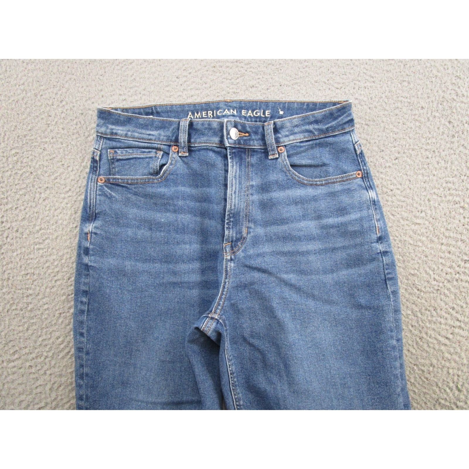 American Eagle Outfitters American Eagle Outfitters Jeans Stretch Blue Denim High Rise Mom Size 6 Short Medium Wash Womens 90s Style Size 28" / US 6 / IT 42 - 3 Thumbnail