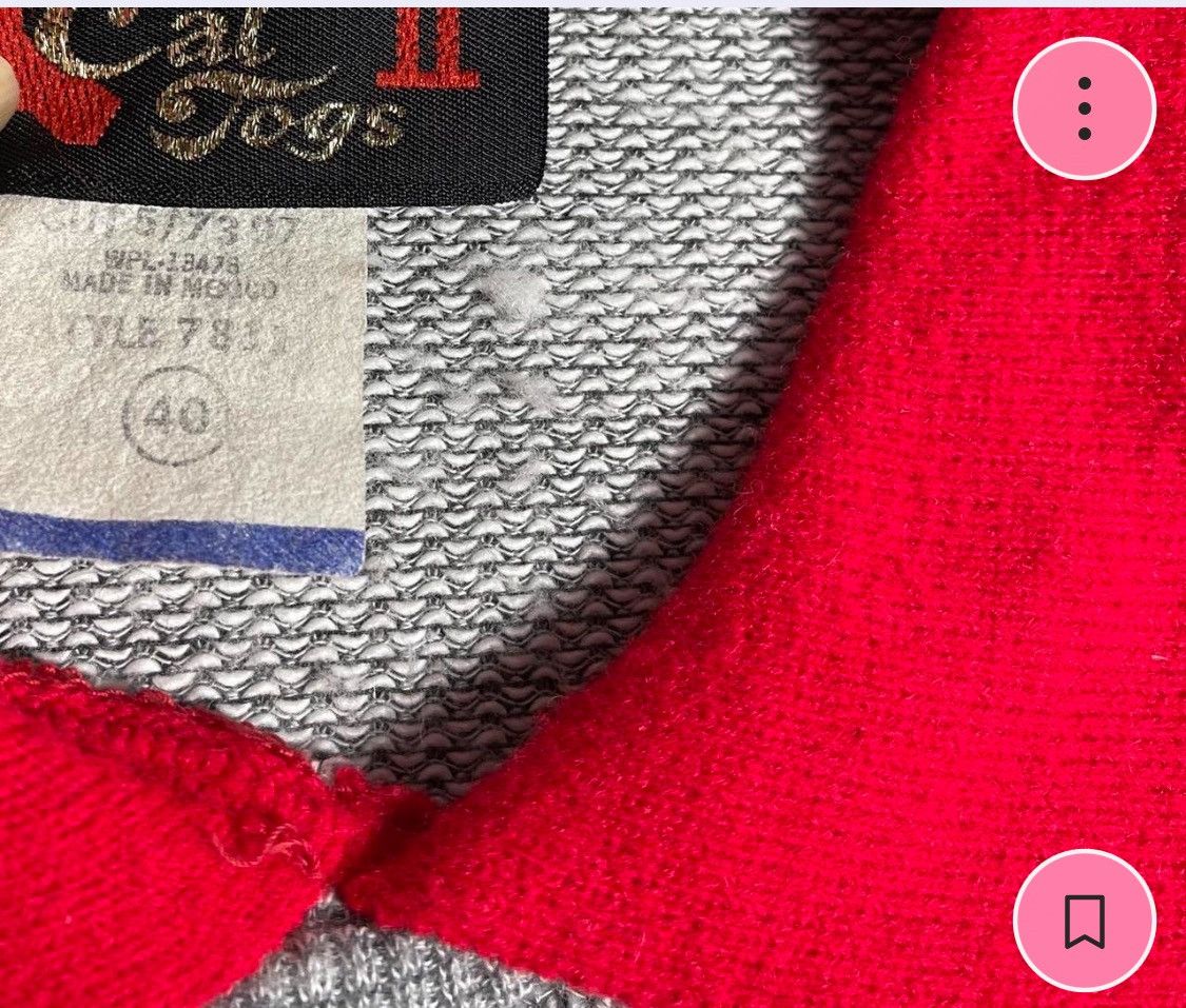 Other Cal II Fogs Vintage Knit Polo Long Sleeve Shirt Red Collar Size US S / EU 44-46 / 1 - 4 Thumbnail