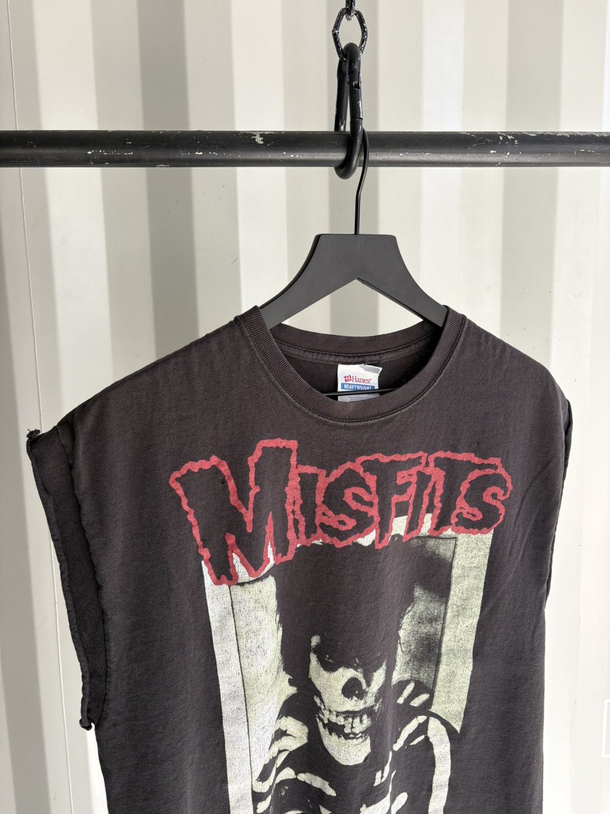 Band Tees Vintage Misfits Tank Faded Distressed Grunge Band Thrashed Size US L / EU 52-54 / 3 - 2 Thumbnail