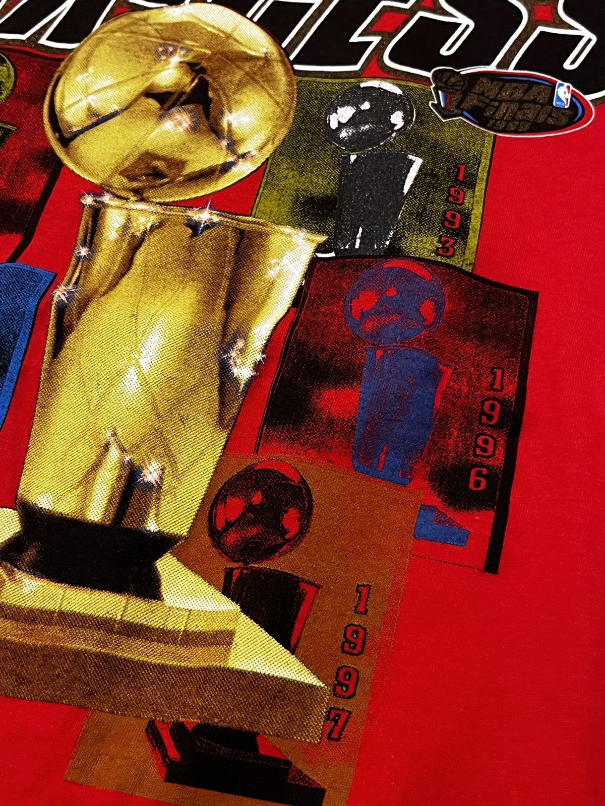 NBA 1998 Chicago Bulls 6X Champs T-Shirt Size US M / EU 48-50 / 2 - 4 Thumbnail