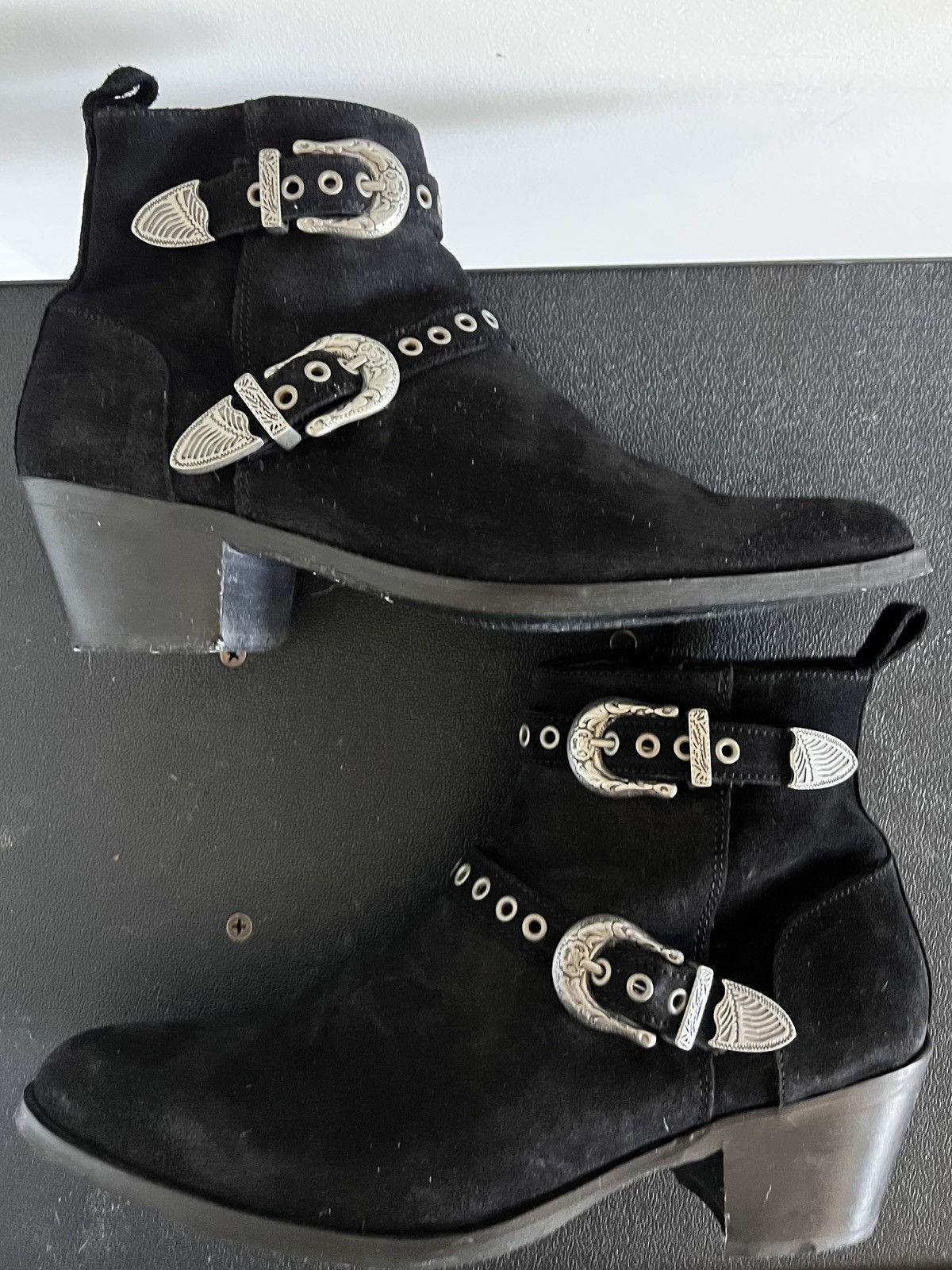 Asos ASOS DESIGN Wide Fit Cuban Heel Boots Size US 9 / EU 42 - 1 Thumbnail