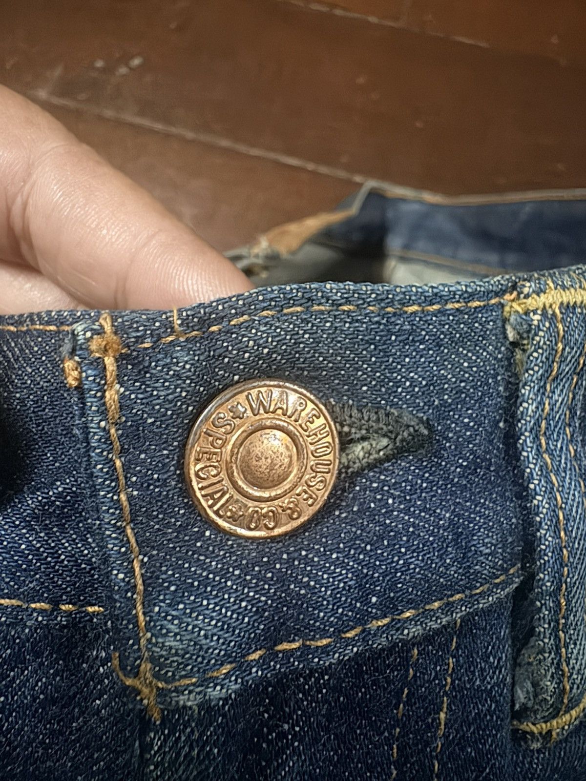 Warehouse Rare vintage Warehouse 107 nice feded rework distressed Size US 29 - 16 Thumbnail