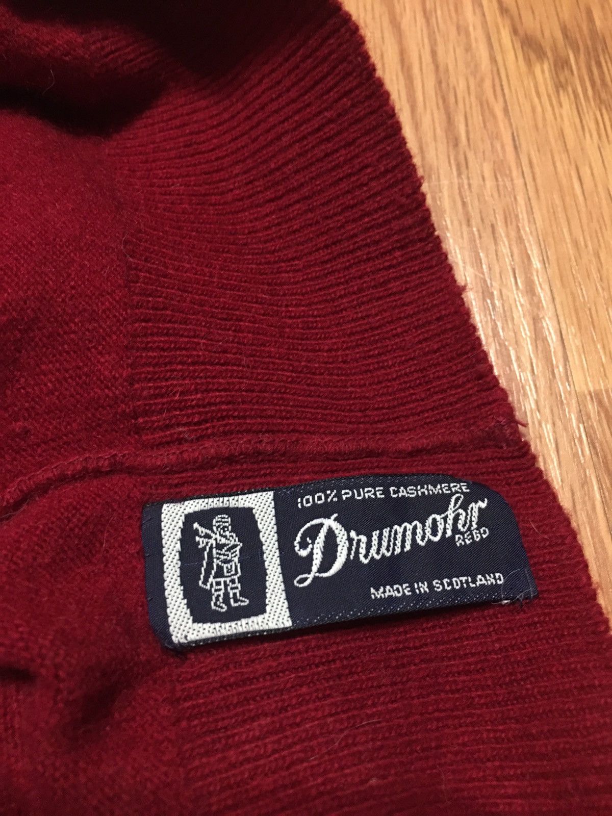 Drumohr Drumohr Cashmere Burgundy Turtleneck Mens Sweater Size L Size US L / EU 52-54 / 3 - 3 Thumbnail