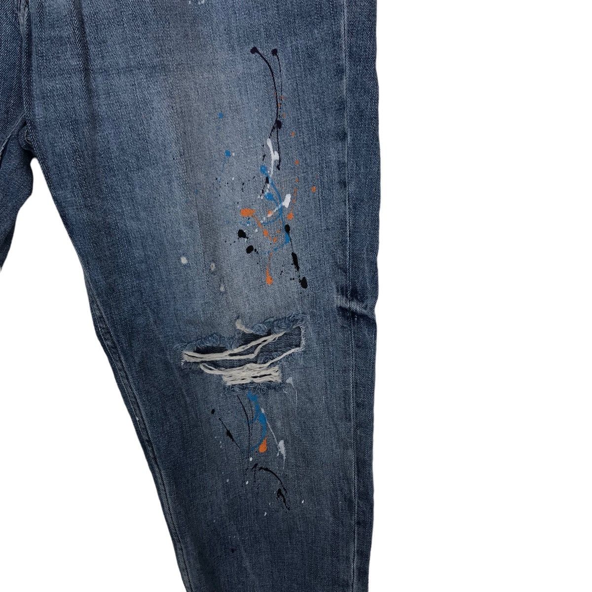 Japanese Brand 🔥RARE DISTRESSED DENIM JEANS ZARA DESIGNER Size US 34 / EU 50 - 9 Thumbnail