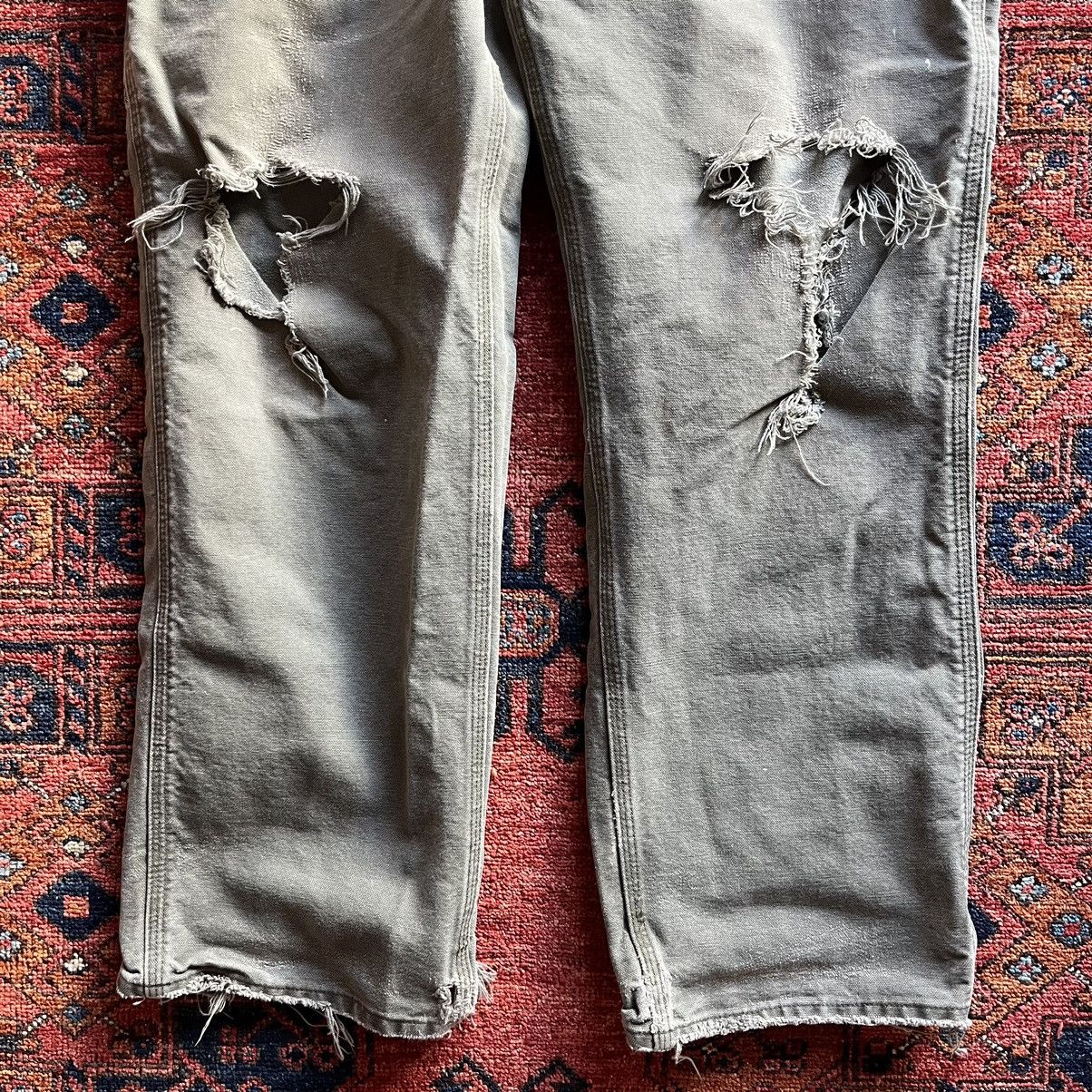 Carhartt Real Distressed Carhartt Pants Size US 34 / EU 50 - 2 Thumbnail