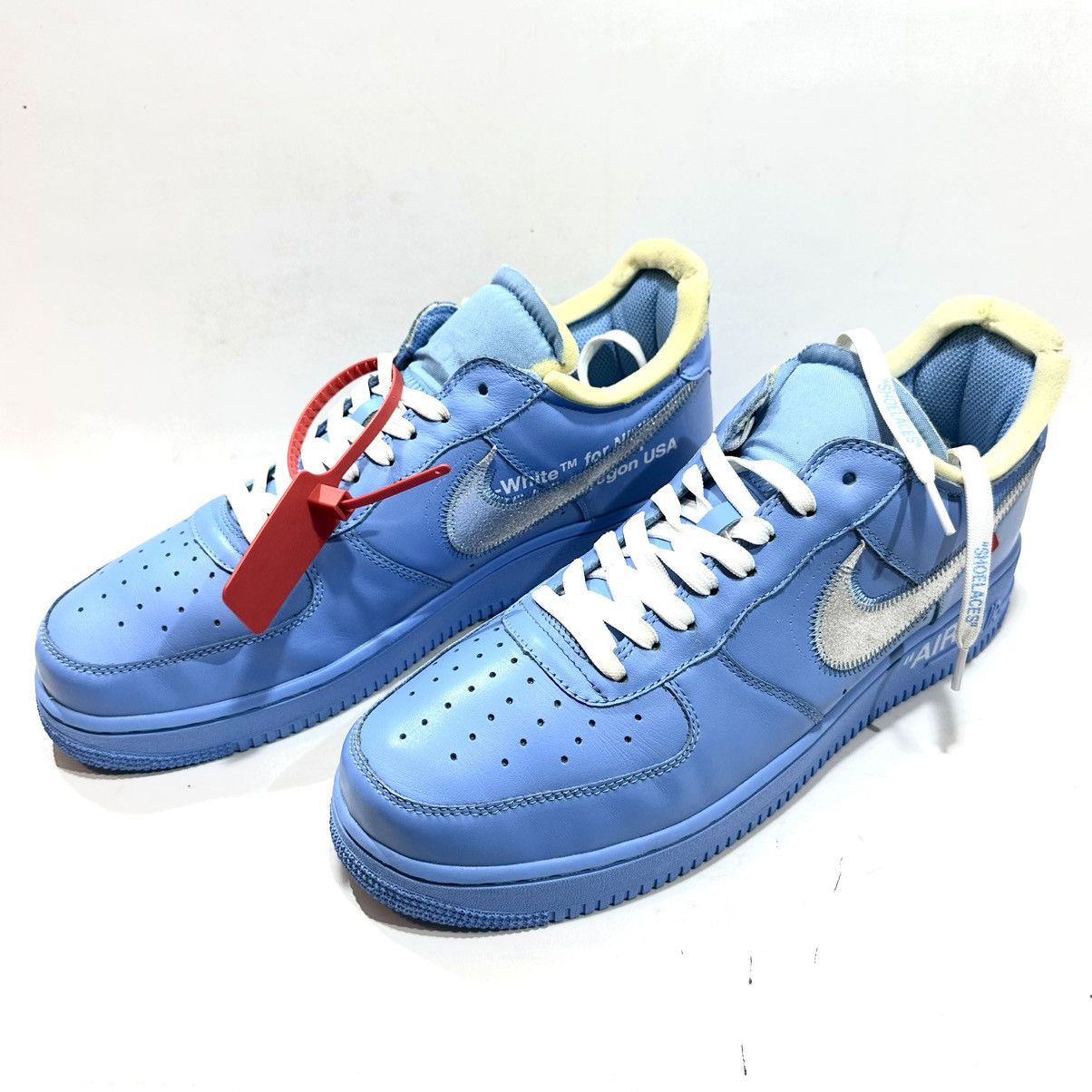 Nike × Off-White Nike Air Force 1 Low x Off-White MCA University Blue Size US 12 / EU 45 - 2 Thumbnail