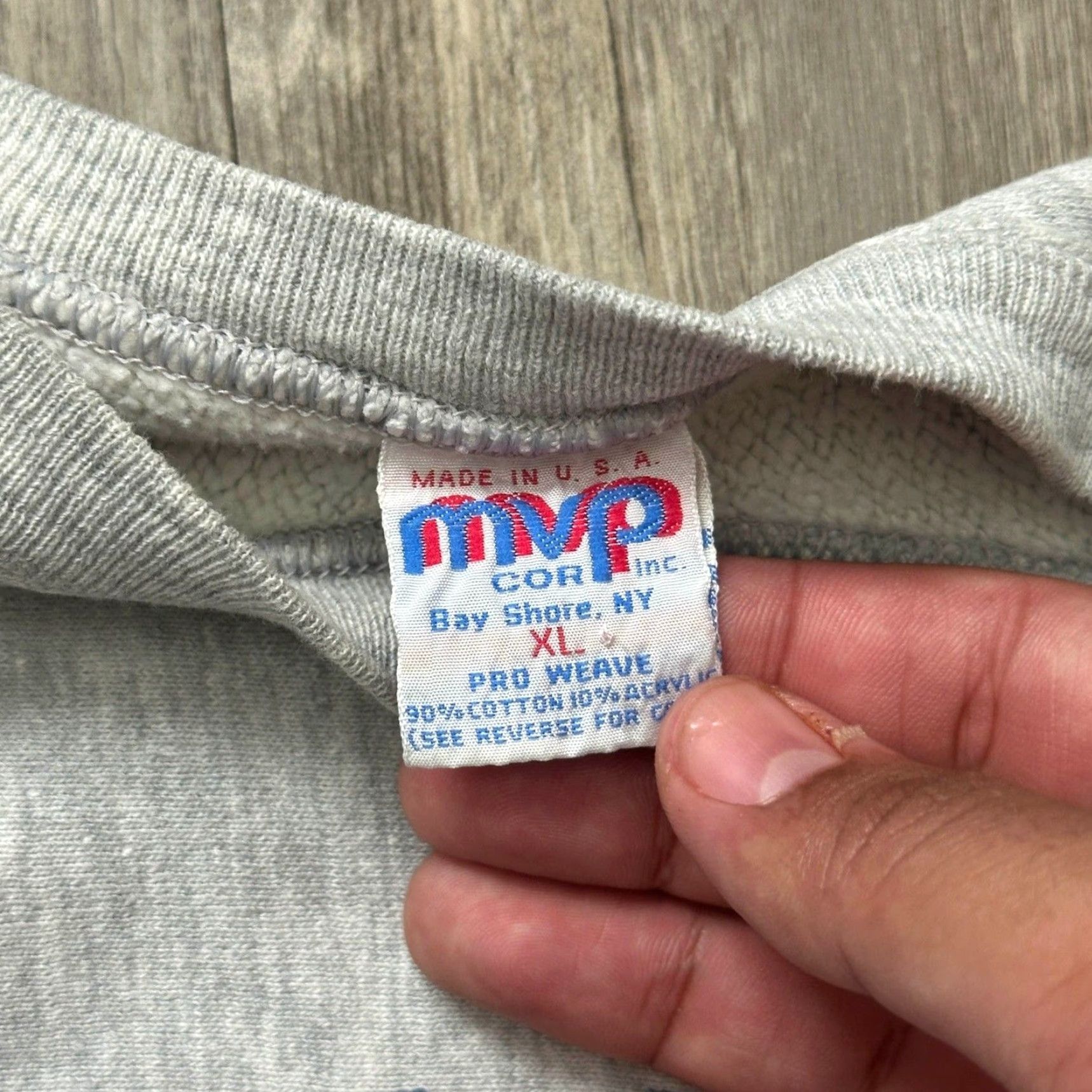 Champion VINTAGE 90s Naval Academy Nike Pro Weave Sweatshirt Gray XL Men Pullover Champion Brand Size US XL / EU 56 / 4 - 4 Thumbnail