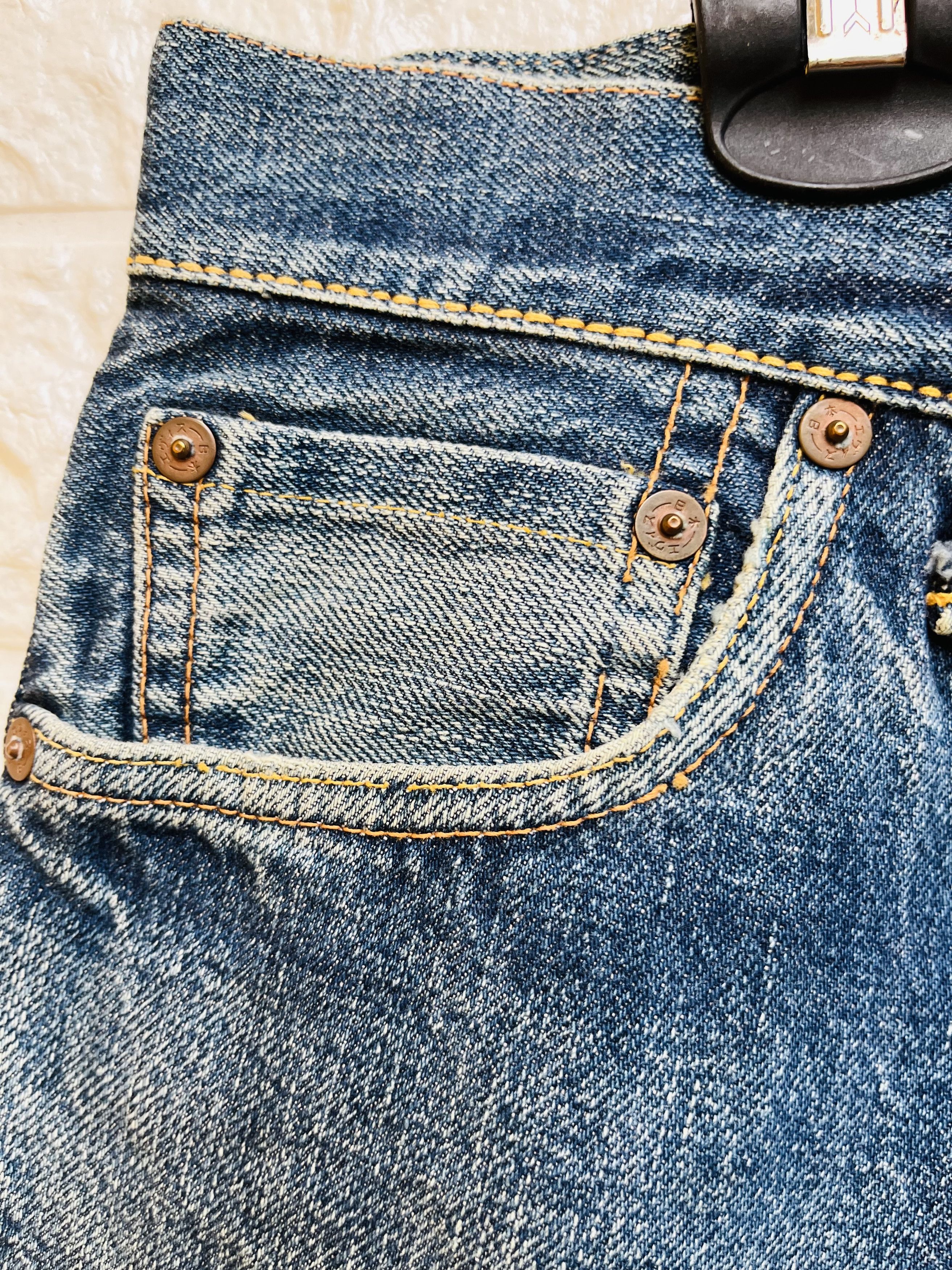 Evisu Vintage Evis Distressed Japanese Designer Fashion Style Size US 31 - 5 Thumbnail