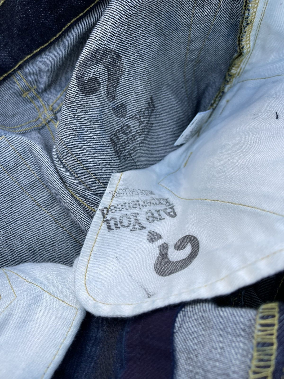 RUDE GALLERY 🔥 RUDE GALLERY JAPAN FLARE DENIM ZIPPER PANTS Size US 33 - 12 Thumbnail