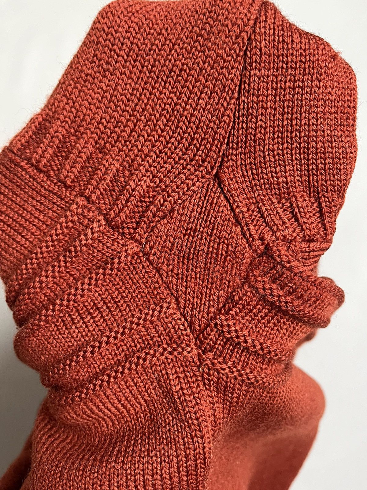 Le Tricoteur Guernsey Vintage Traditional Guernsey Brown Cross Wool Jumper Sweater Size US L / EU 52-54 / 3 - 19 Thumbnail