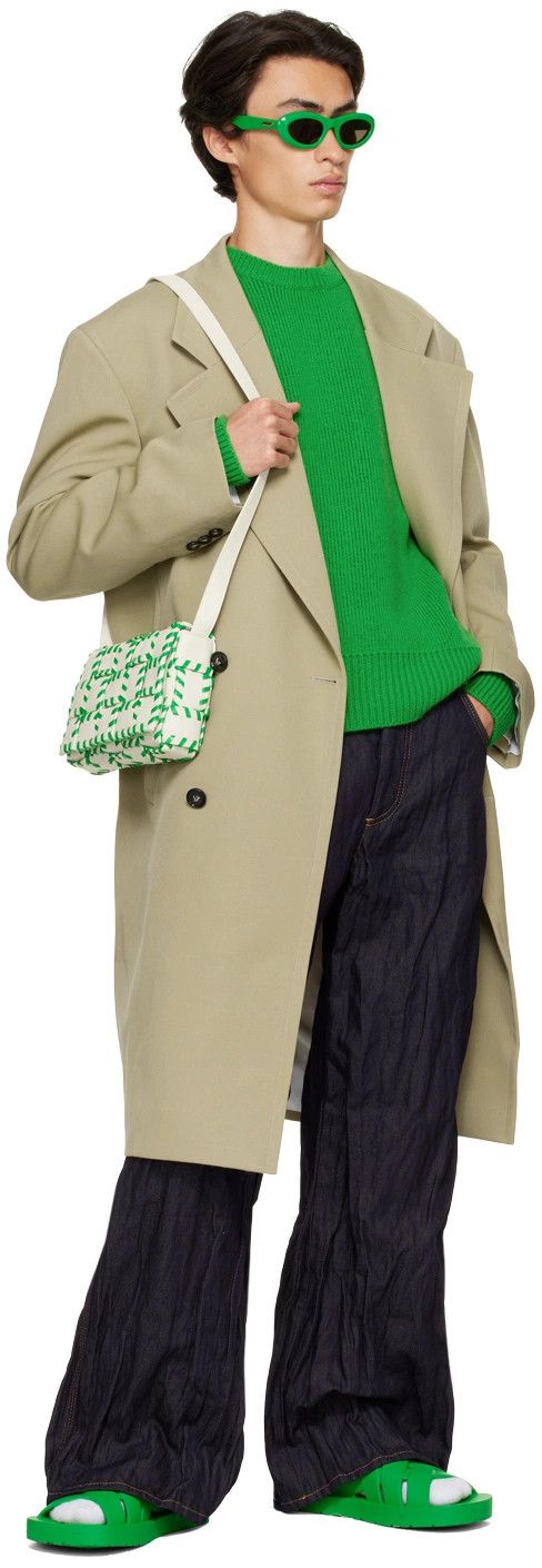 Bottega Veneta o1w1db10525 Flinston Slides in Green Size US 9 / EU 42 - 5 Thumbnail