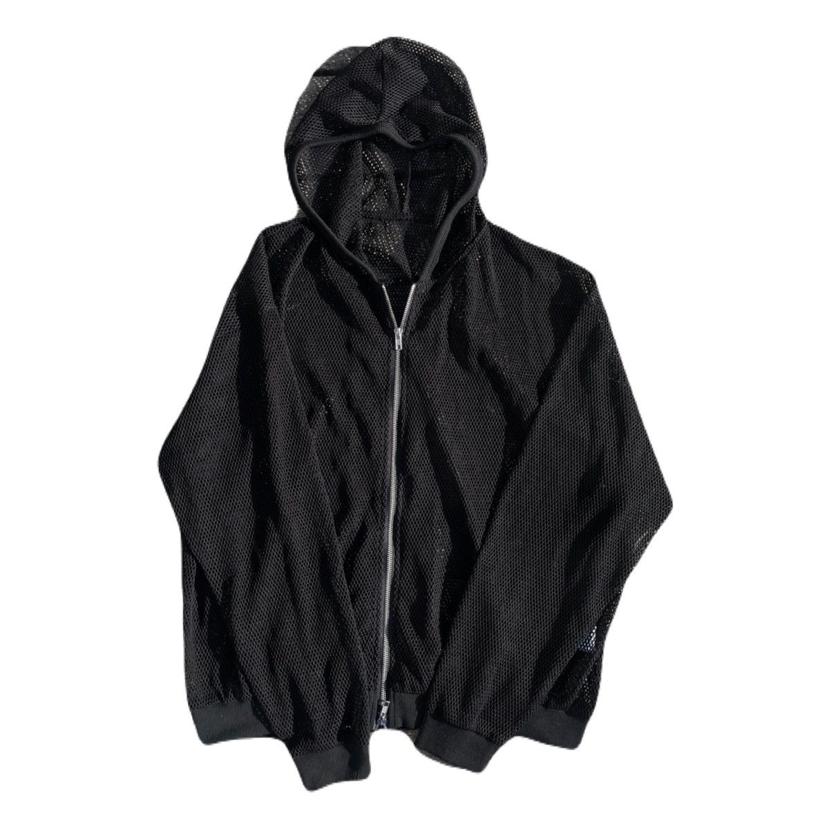 If Six Was Nine 2000s Japanese archive Mesh See-through Zip-up Hoodie Y2K Size US L / EU 52-54 / 3 - 2 Thumbnail