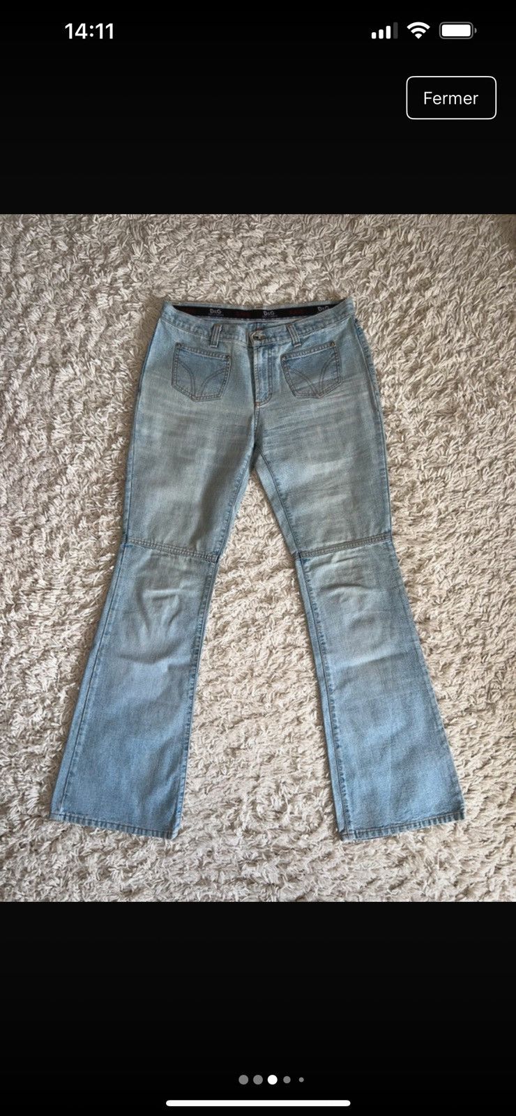 Dolce & Gabbana DOLCE & GABBANA vintage y2k low rise flare jeans Size 30" / US 8 / IT 44 - 2 Thumbnail