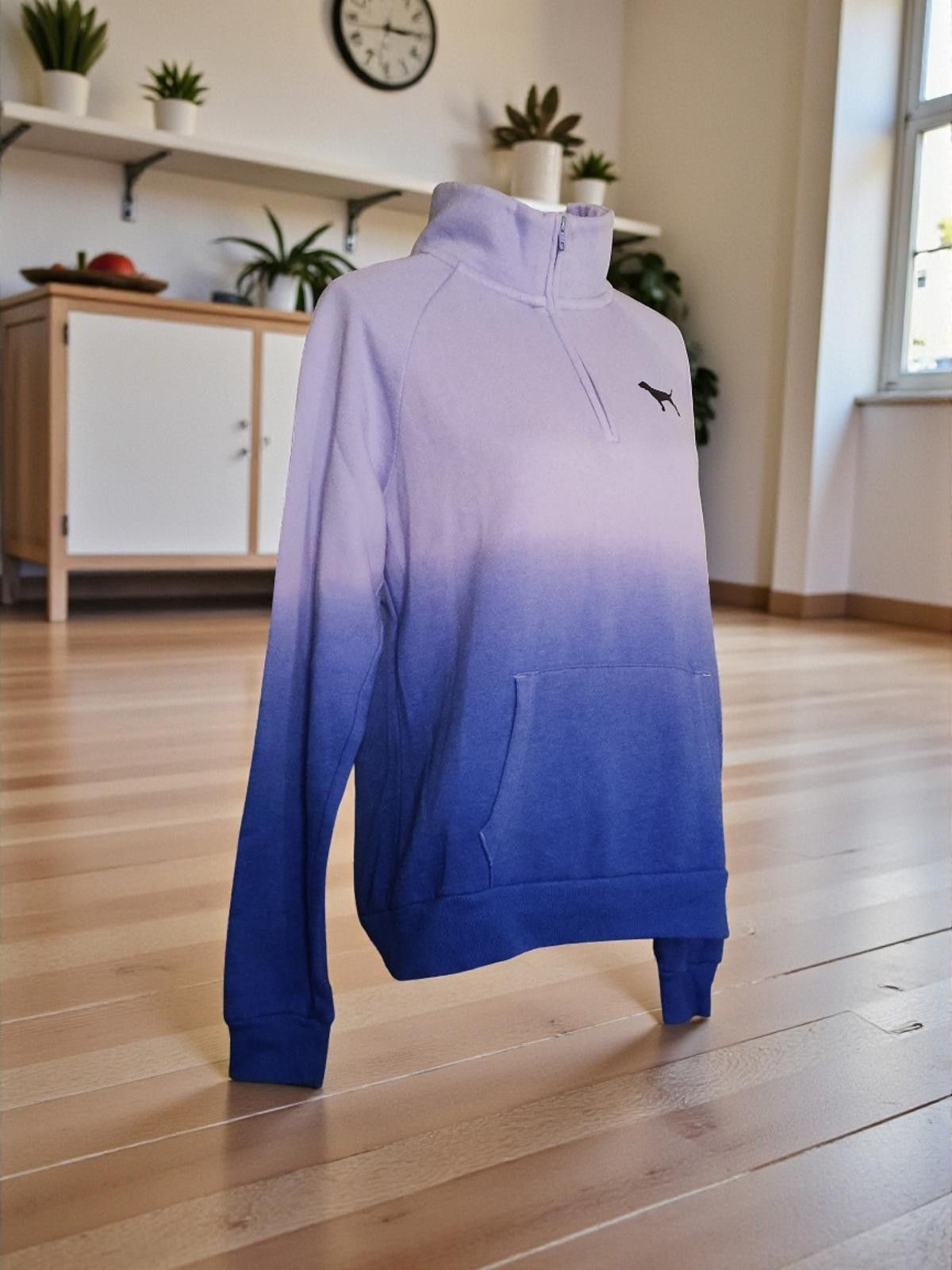 Other Pink Victoria's Secret Ombre Fleece Quarter-Zip Sweat Jacket Size M / US 6-8 / IT 42-44 - 4 Thumbnail
