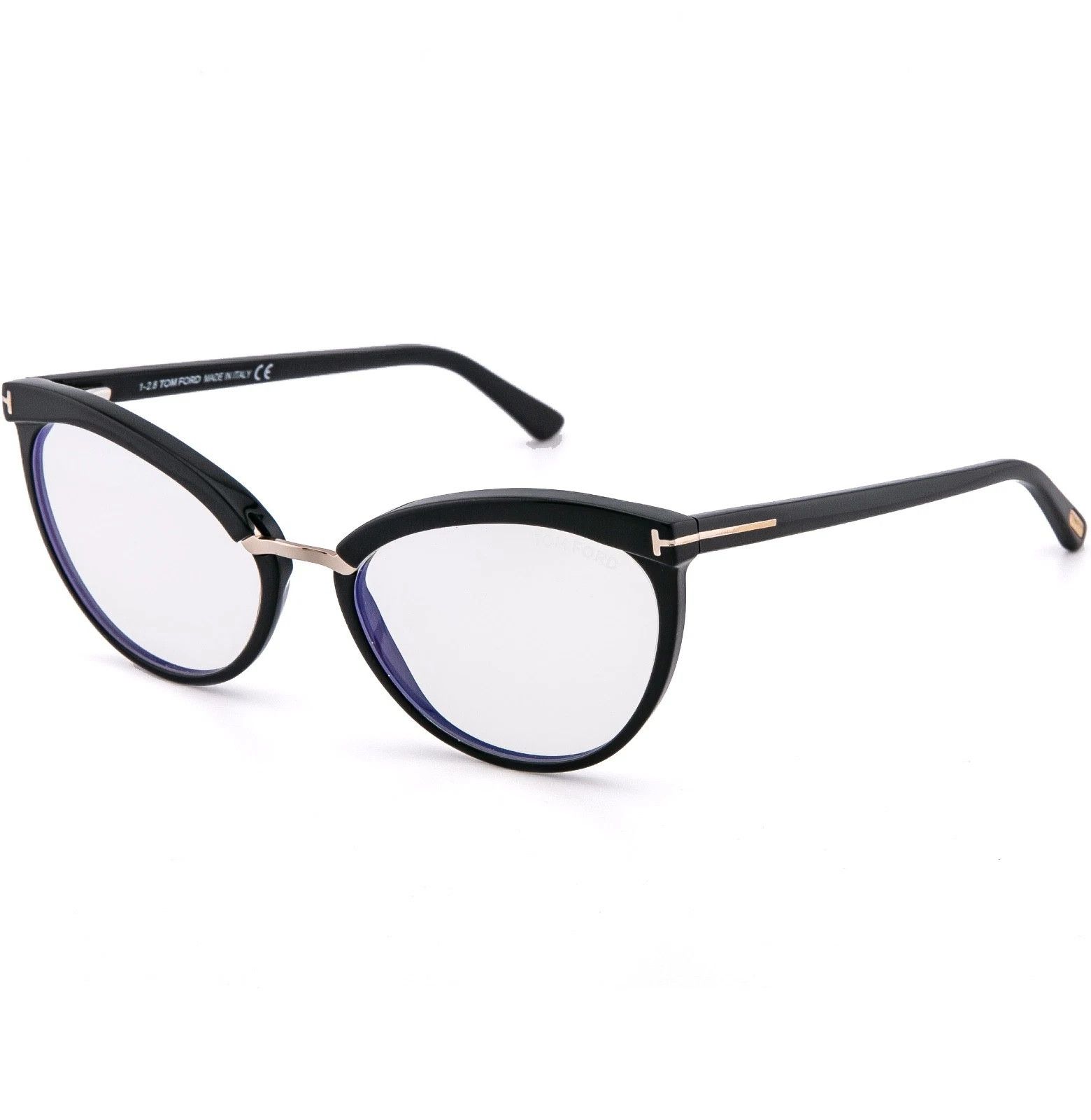 Tom Ford TOM FORD TF5551B 001 Black Blue Optical Eyeglass 5551 FT5551 Size ONE SIZE - 8 Thumbnail