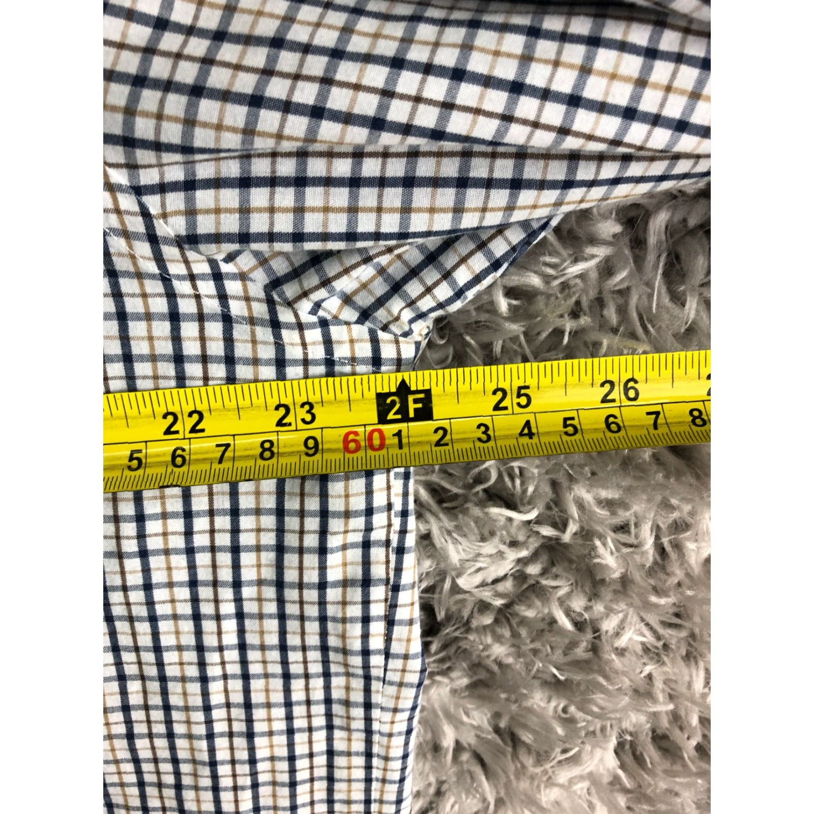 Stafford Stafford Shirt White Plaid Long Sleeve Spread Collar 17.5 34-35 Regular Mens Size US XXL / EU 58 / 5 - 5 Thumbnail
