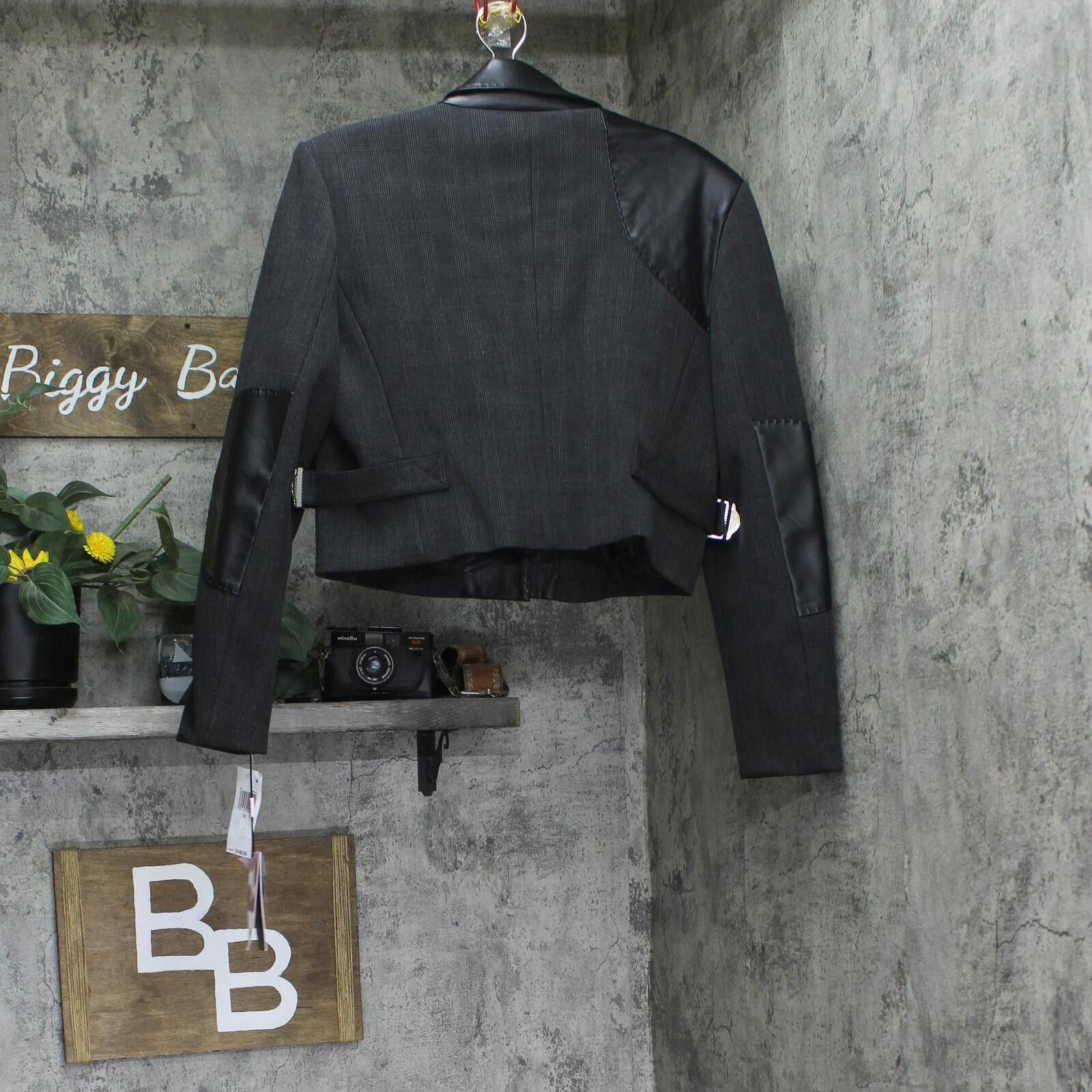 Other Nwt Avec Les Filles Cropped Blazer Jacket Charcoal Black 14 Size XL / US 12-14 / IT 48-50 - 2 Thumbnail
