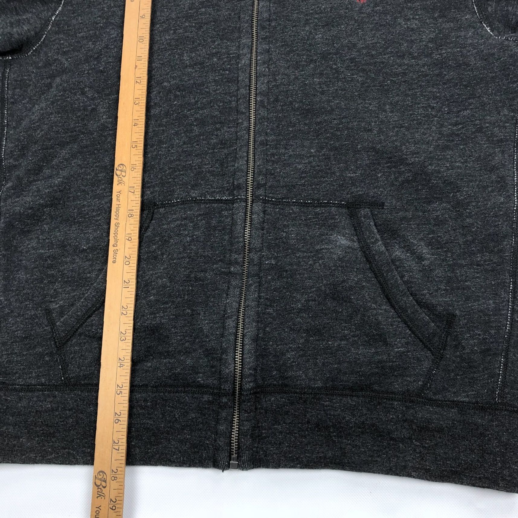 Polo Ralph Lauren Polo Ralph Lauren Men XL Dark Gray Full Zip Hoodie Sweatshirt Red Pony Logo Size US XL / EU 56 / 4 - 7 Thumbnail