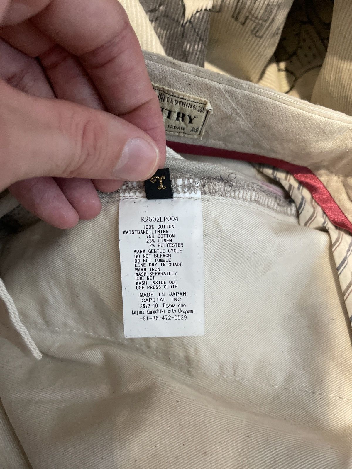 Kapital Kapital 14W Corduroy Ivy Pants Memorial Paint Model Beige Size US 31 - 5 Thumbnail