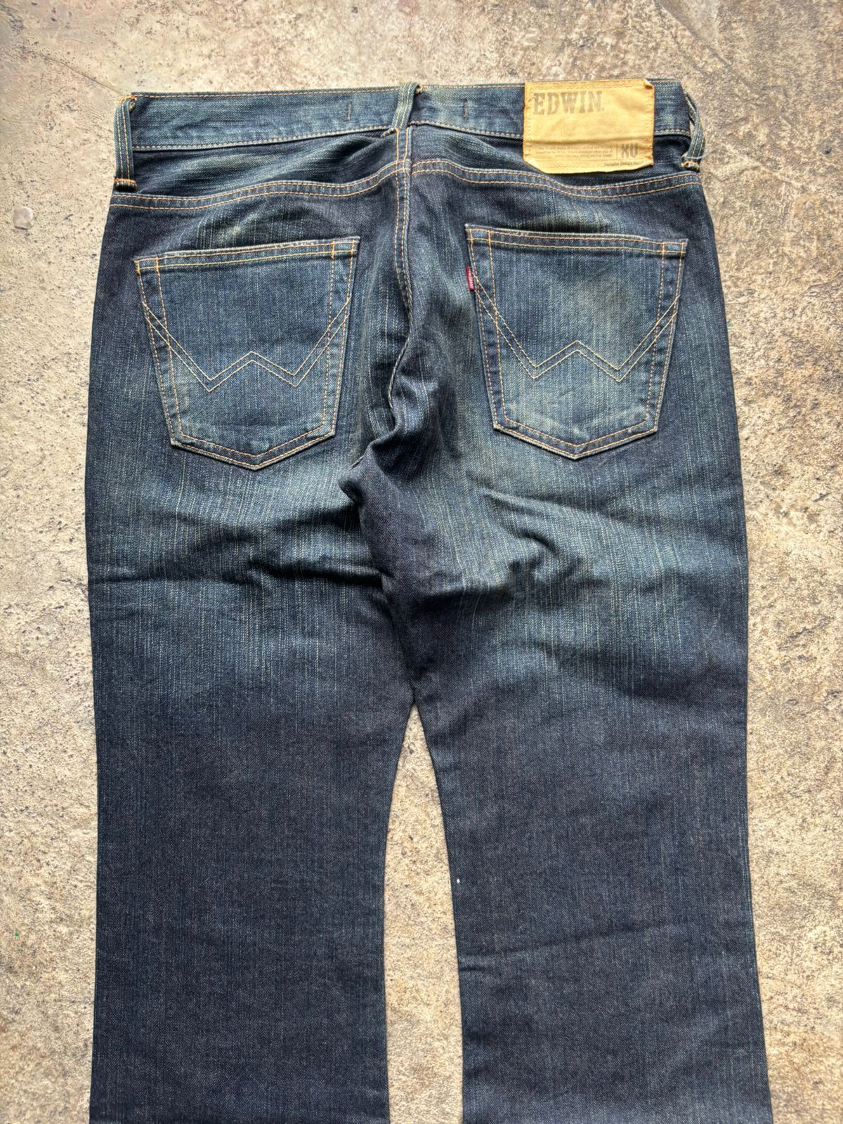 Japanese Brand 2000s Japanese Edwin Claw Marks Distressed Bootcut Jeans Size US 31 - 9 Thumbnail