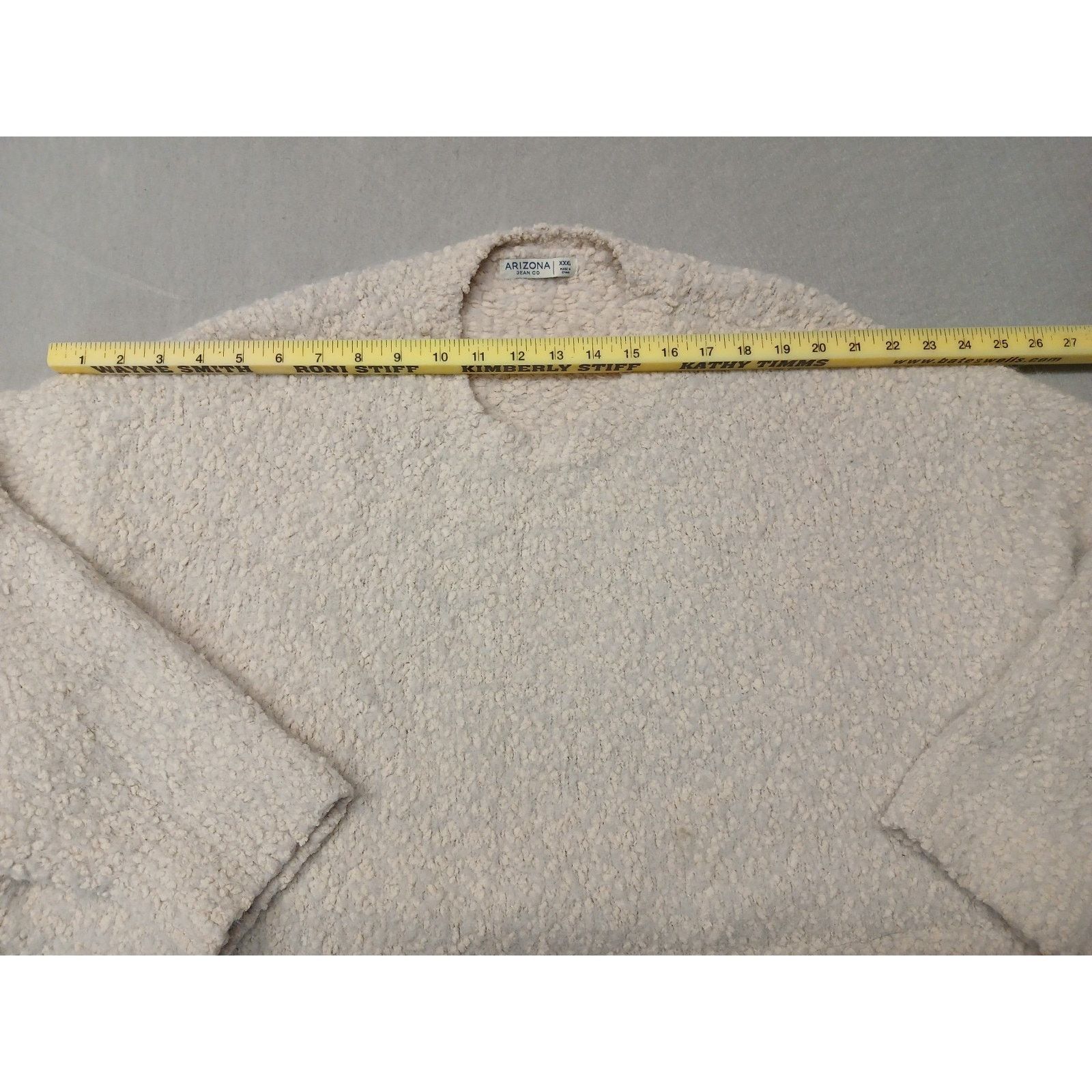 Old Navy Arizona (2XL) Women's Ivory Knitted Pullover Crop Sweater Size 3XL / US 20-22 - 4 Thumbnail