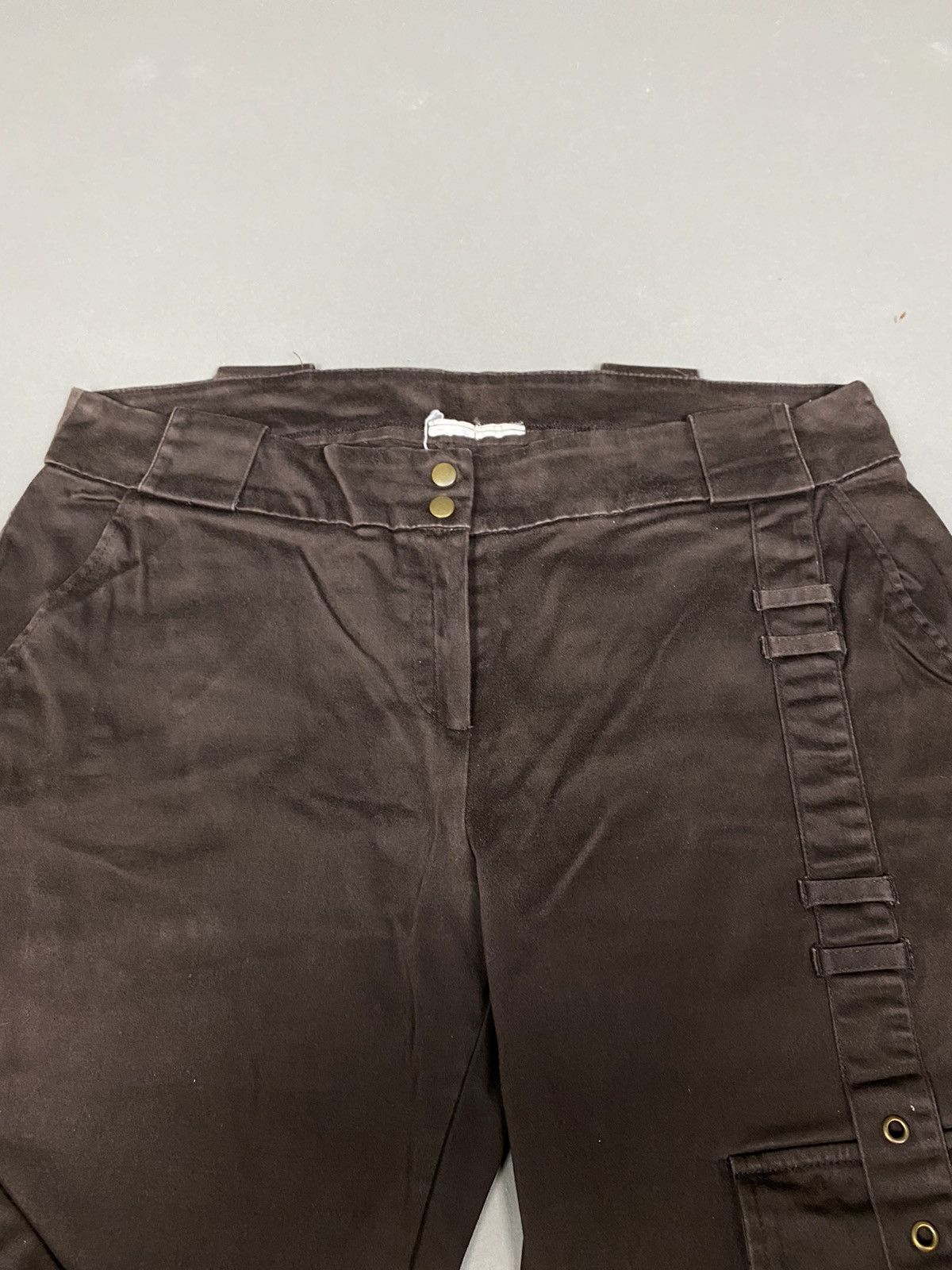 Vintage Vintage strap bondage strap cargo cropped pants Size 27" / US 4 / IT 40 - 3 Thumbnail