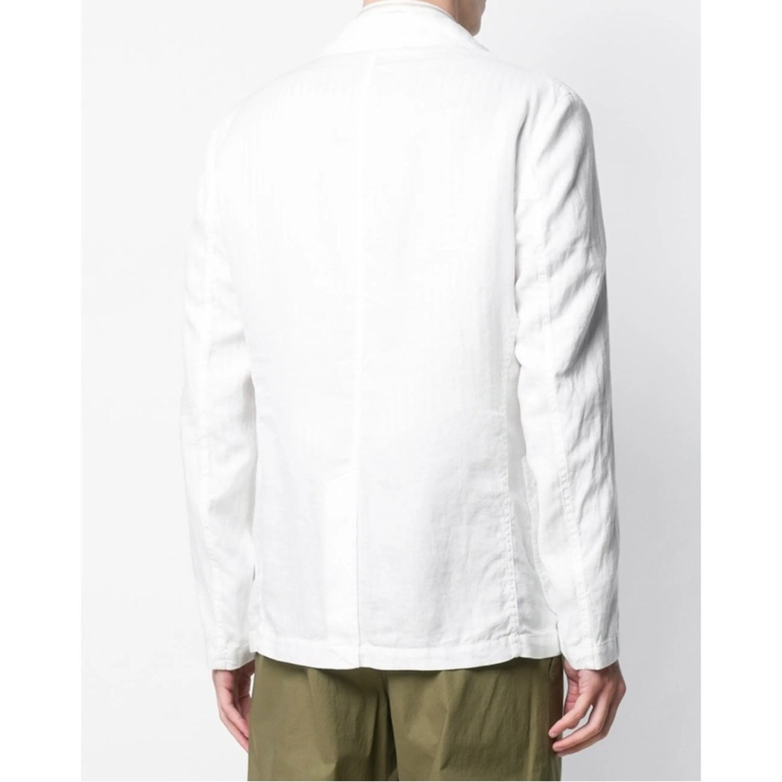 Aspesi Samurai Blazer - White Linen Lightweight Ice Blazer Jacket Size US S / EU 44-46 / 1 - 3 Thumbnail