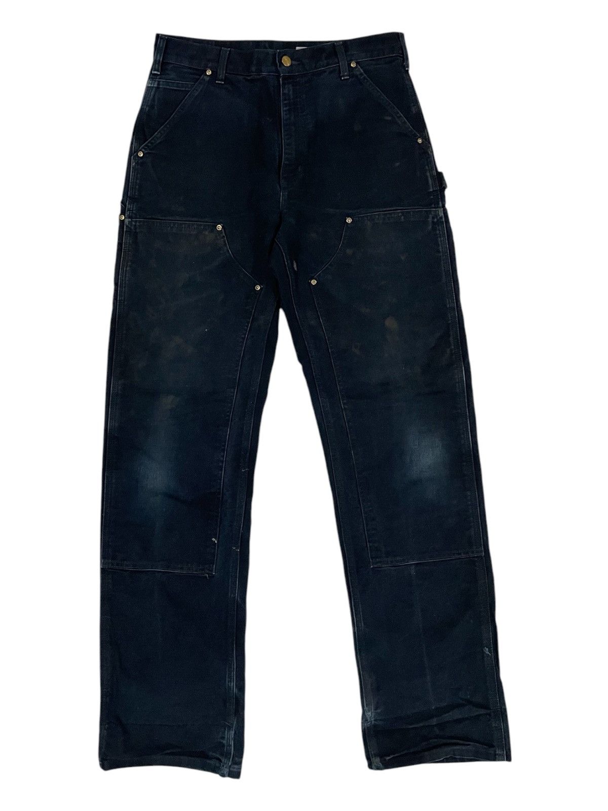 Carhartt Vintage Carhartt Detroit Black Double Knee Duck Cotton Jeans Size US 30 / EU 46 - 1 Thumbnail