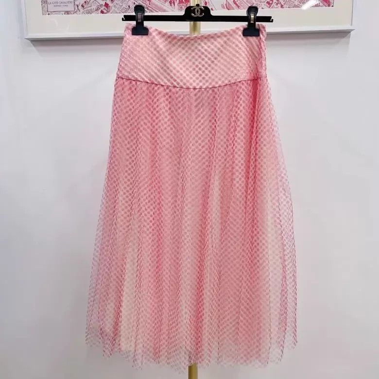 Dior DIOR Pink Polka Dot Skirt FR38 Size S / US 4 / IT 40 - 2 Thumbnail