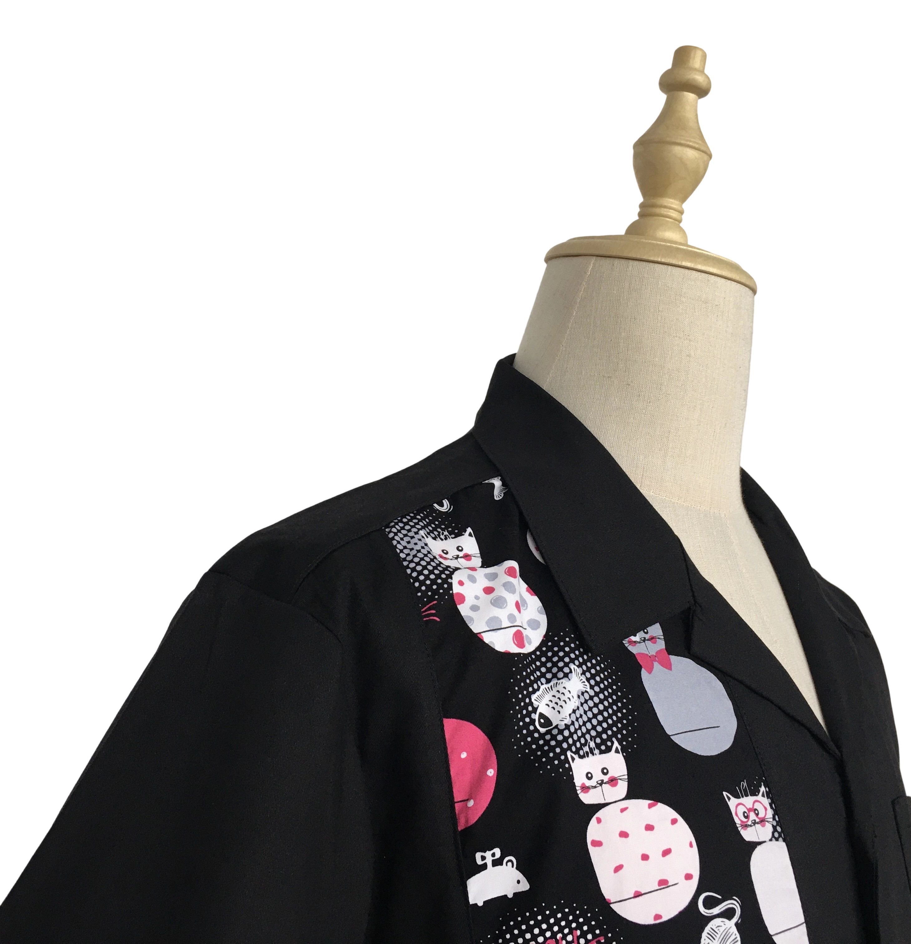 Other Cute Pattern Meow Retro 50's Men Shirts Size US XL / EU 56 / 4 - 5 Thumbnail