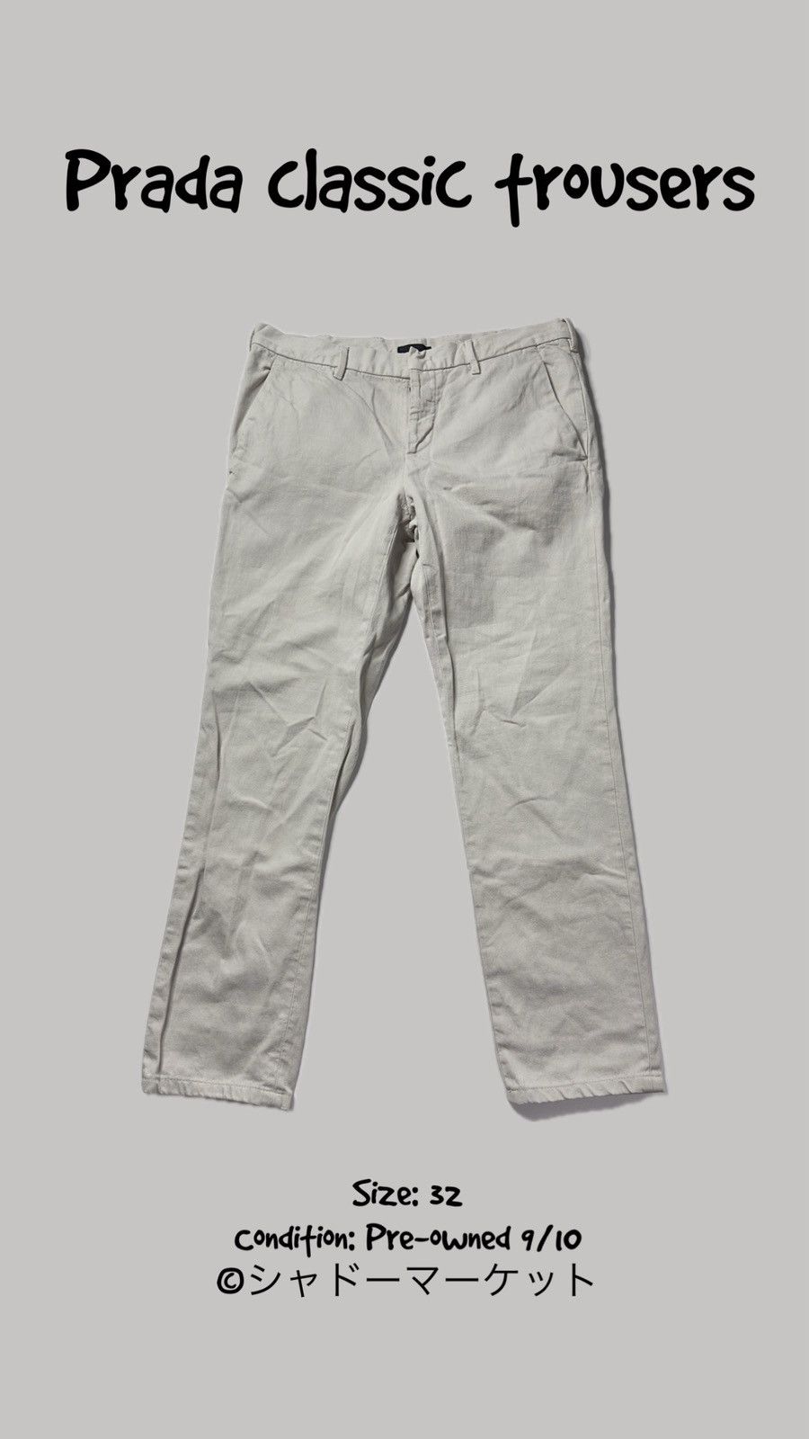 Prada Prada classic trousers Size US 32 / EU 48 - 1 Thumbnail