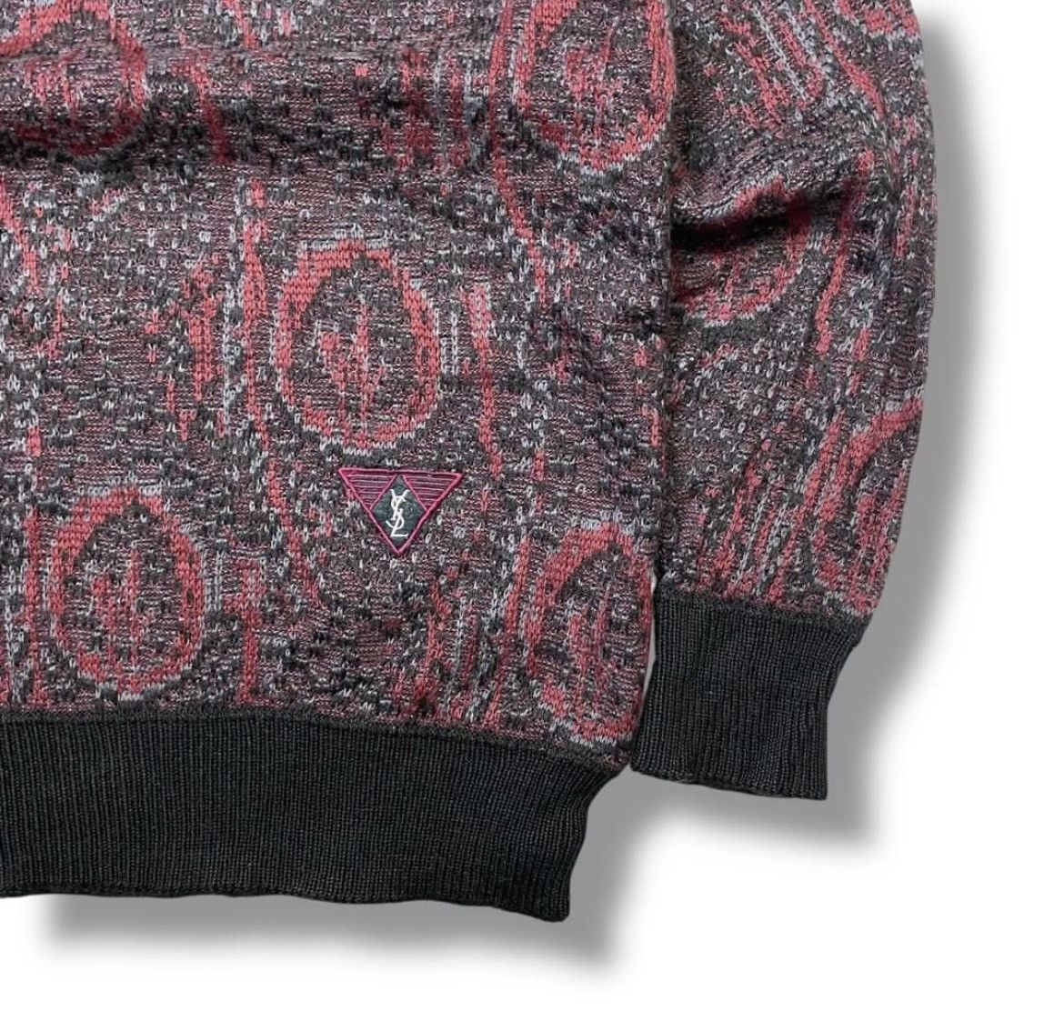Yves Saint Laurent Vintage Yves Saint Laurent Pour Homme Half Button knitwear Size US L / EU 52-54 / 3 - 2 Thumbnail