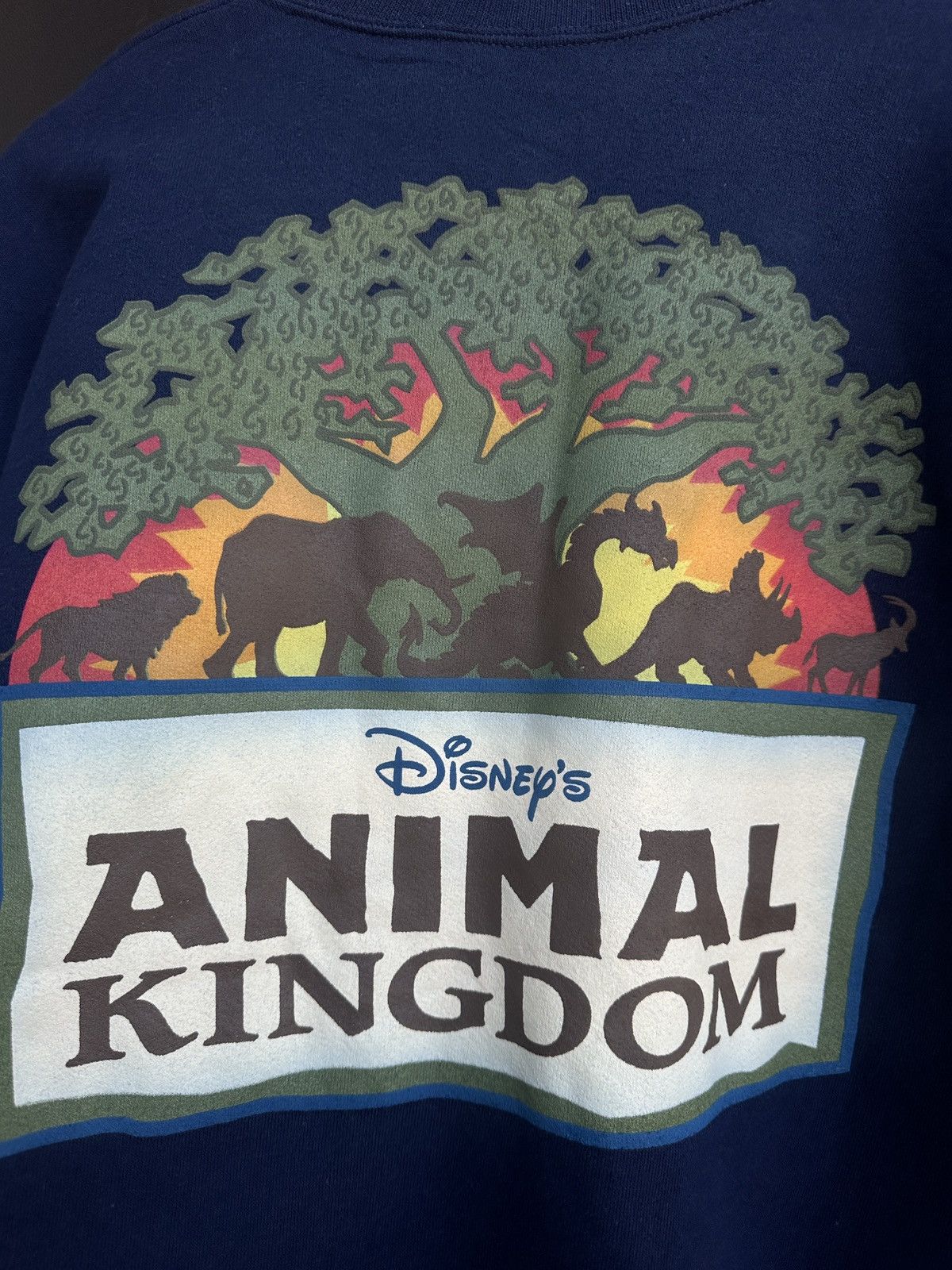 Mickey Mouse Disney Animal Kingdom Sweatshirt Mickey Navy Blue Crewneck Size US XXL / EU 58 / 5 - 7 Thumbnail