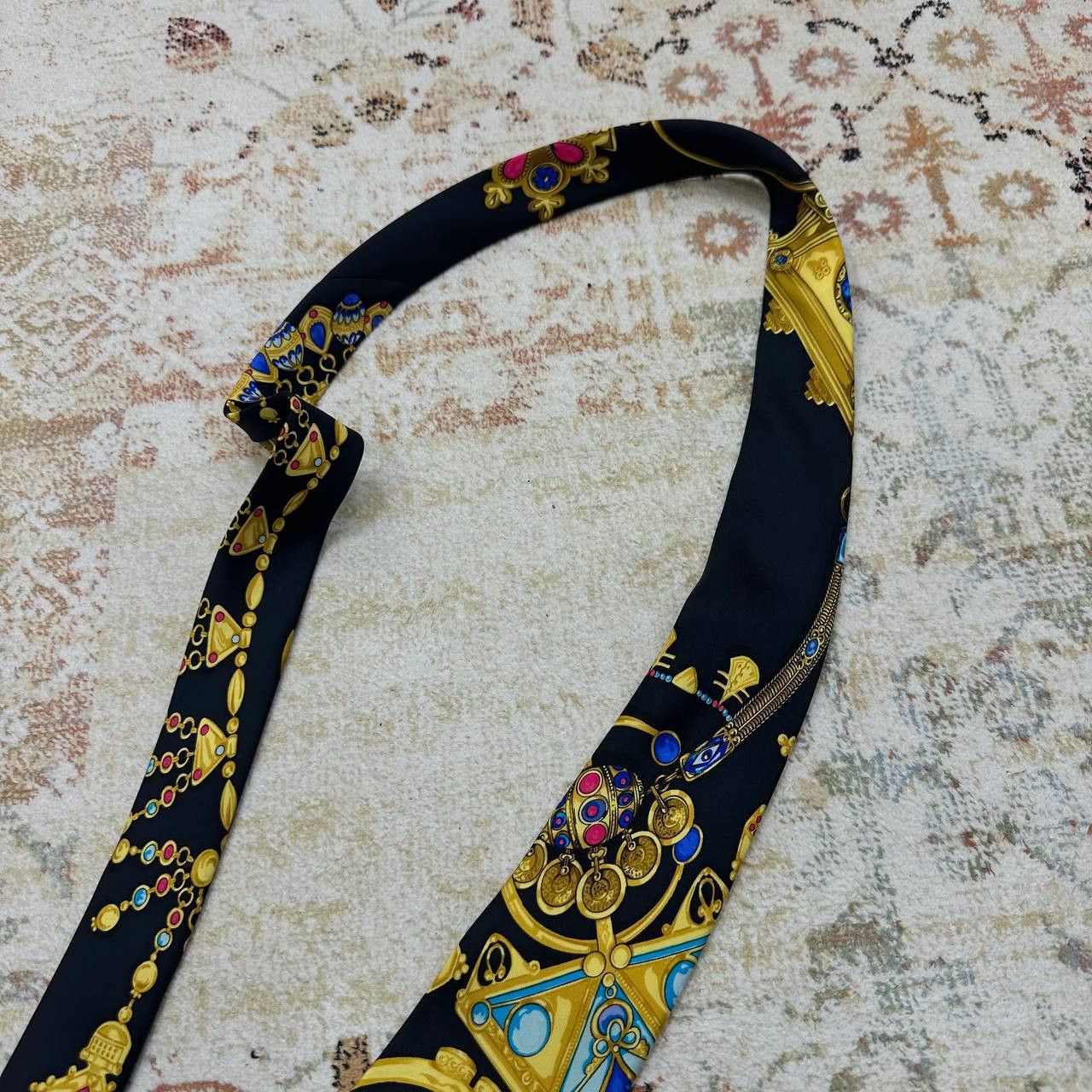 Hermes Luxury Hermes Tie Ties Hermes Paris Streetwear Black Rare Size ONE SIZE - 7 Thumbnail
