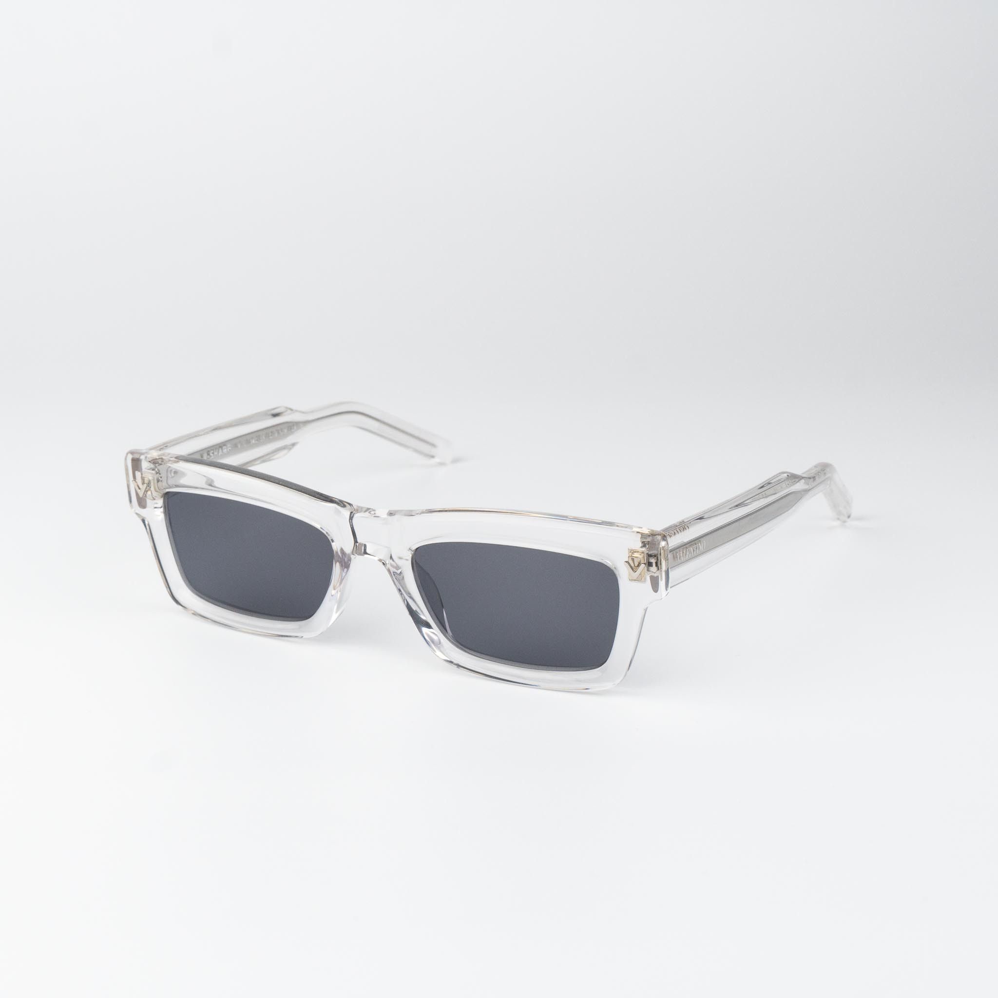 Valentino Valentino Women Sunglasses Grey Rectangle V-SHARP VLS-134 C Size ONE SIZE - 3 Thumbnail
