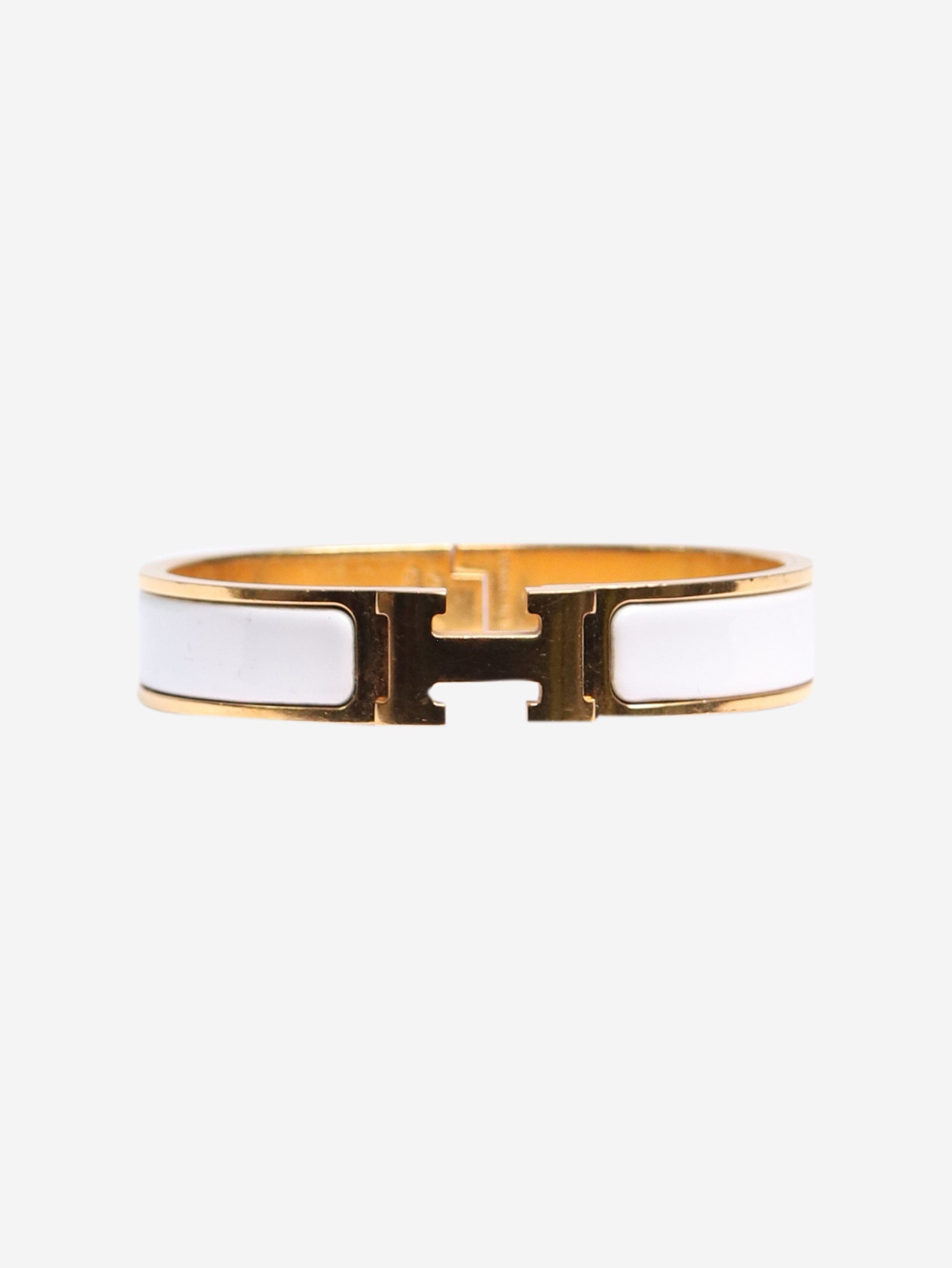 White Clic H bracelet