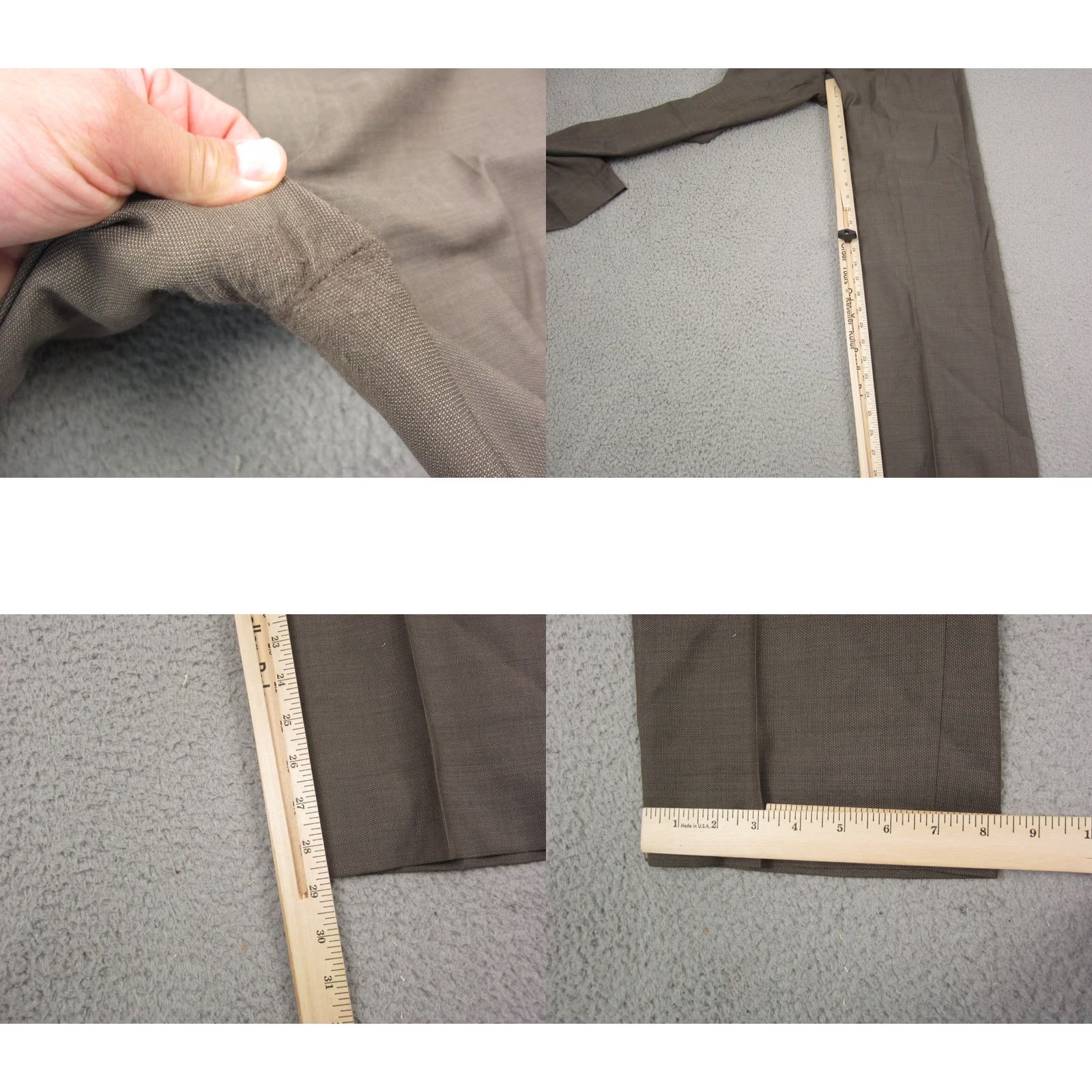 Brooks Brothers Brooks Brothers Pants Mens W36 L30 Brown 346 Fitzgerald Fit 100% Wool Formal Dress Pants Flat Front Size US 36 / EU 52 - 9 Thumbnail