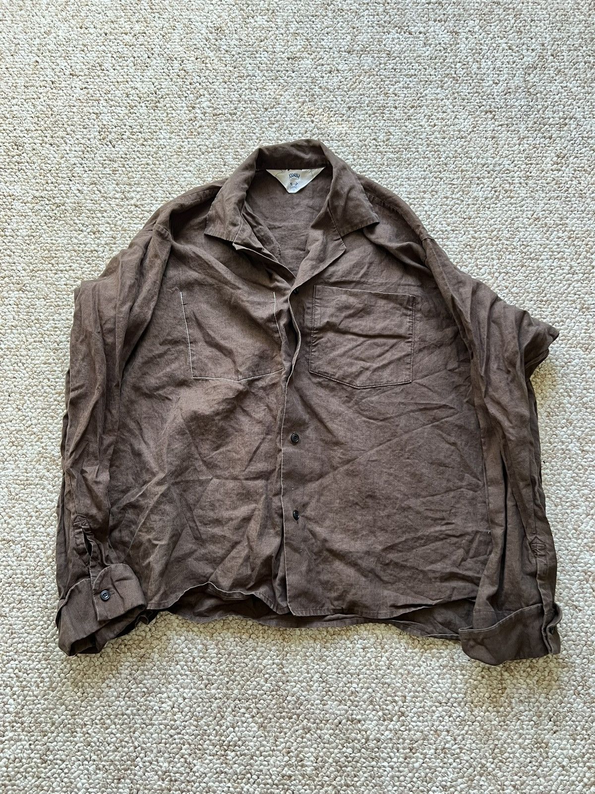 SUNSEA Sunsea linen camp collar gigolo shirt Size US M / EU 48-50 / 2 - 2 Thumbnail