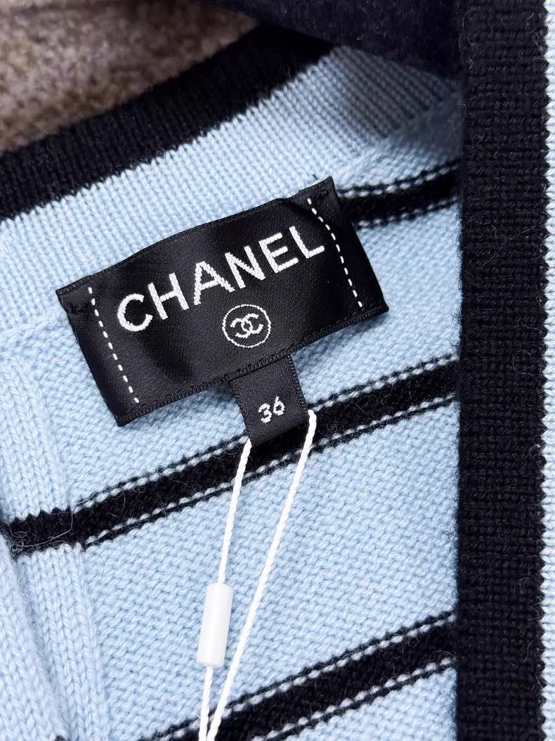 Chanel Chanel 25S spring and summer blue black striped bird diamo Size XS / US 0-2 / IT 36-38 - 8 Thumbnail