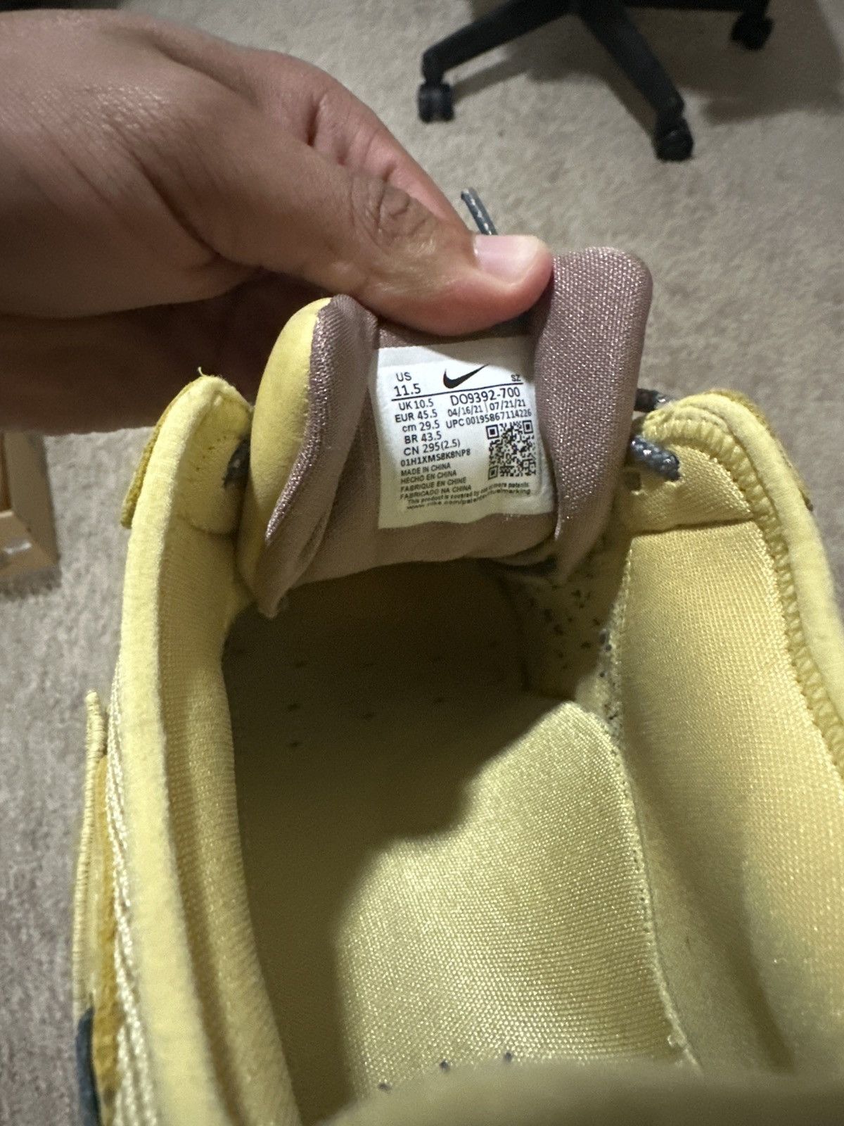 Travis Scott Travis Scott Airmax 1 Size US 11.5 / EU 44-45 - 5 Thumbnail