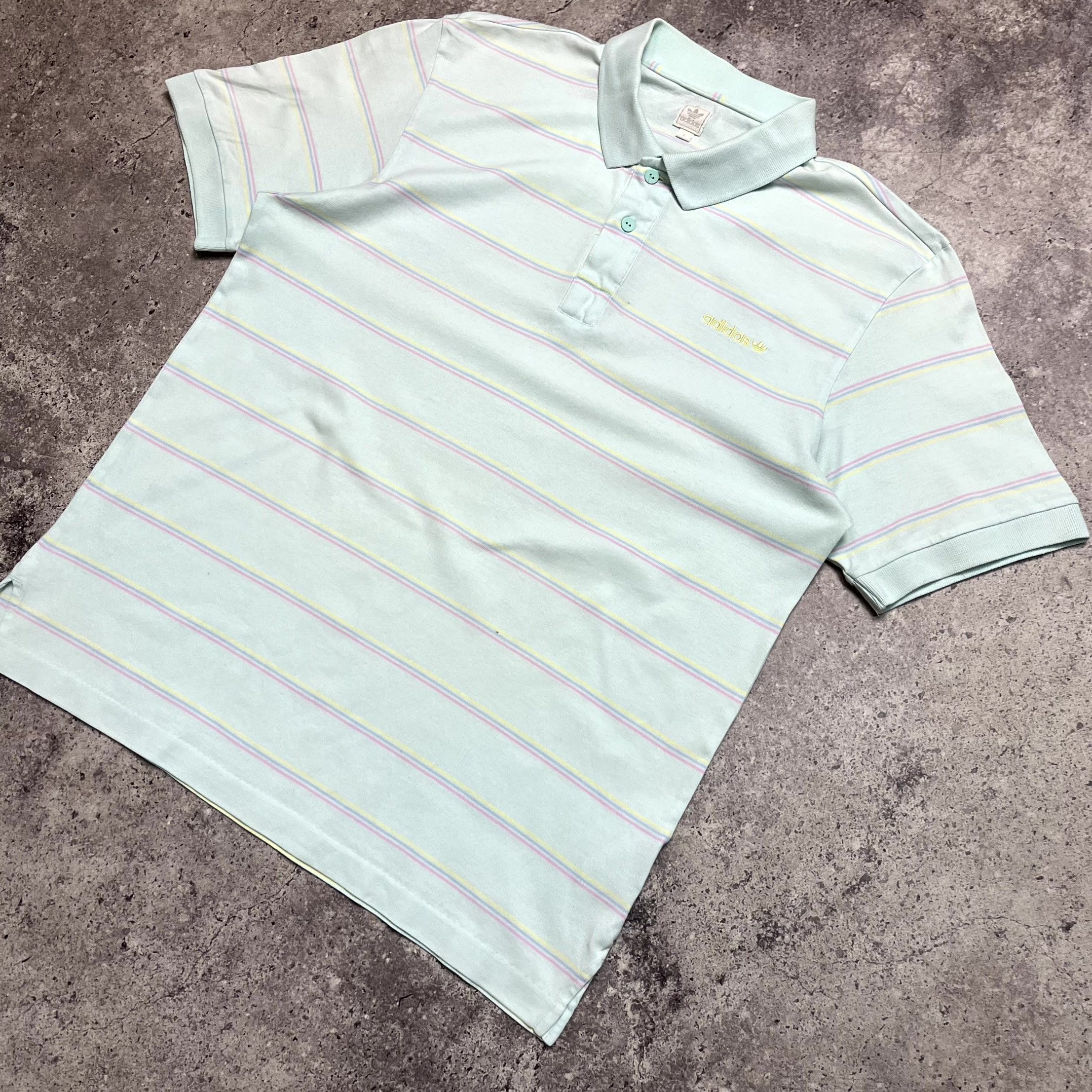 Adidas Y2K Adidas Striped Polo T-Shirt Blue Short Sleeve Size L Size US L / EU 52-54 / 3 - 2 Thumbnail