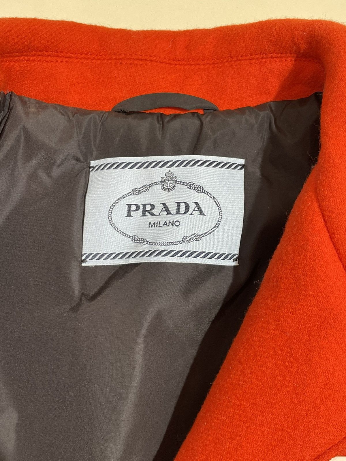 Prada AW18 Logo Patch Padded Wool Shirt/Jacket Size US M / EU 48-50 / 2 - 6 Thumbnail