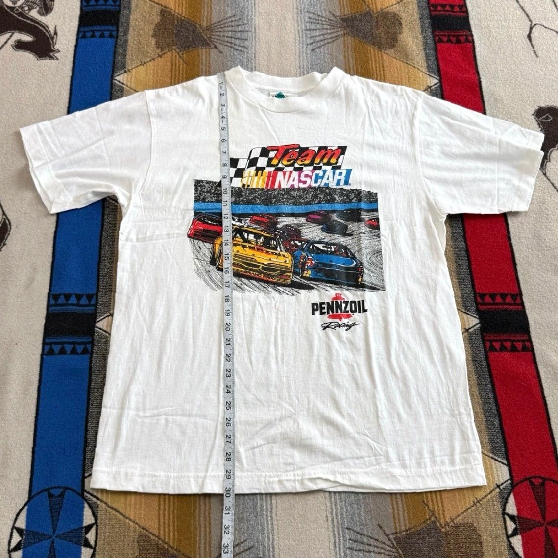 NASCAR VINTAGE Nascar Racing T-Shirt Size XL White 90s Sports Cars Mens Short Sleeve Streetwear Size US XL / EU 56 / 4 - 5 Thumbnail