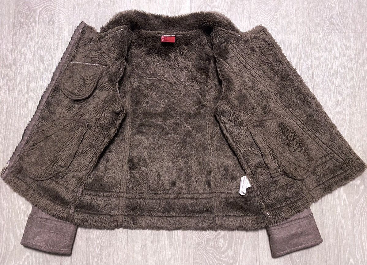 Levi's BigLogo Embroidery Faux Fur Shearling Coat Asymmetric Jacket Size S / US 4 / IT 40 - 23 Thumbnail