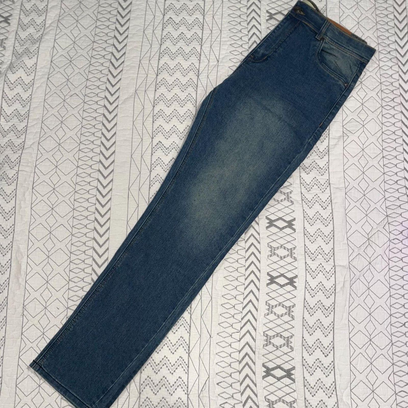 Stitch's Jeans 36x32 Stitches Rivets Blue Jeans Size US 36 / EU 52 - 3 Thumbnail