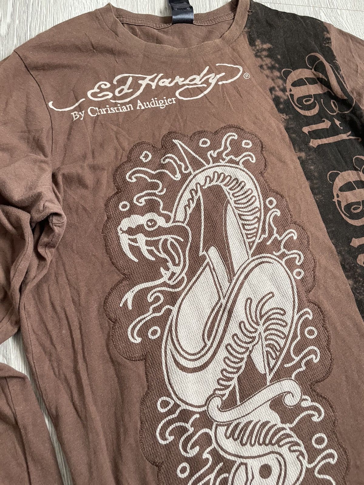 Ed Hardy Y2K💥 Ed Hardy Avant garde longsleeve Size US M / EU 48-50 / 2 - 2 Thumbnail