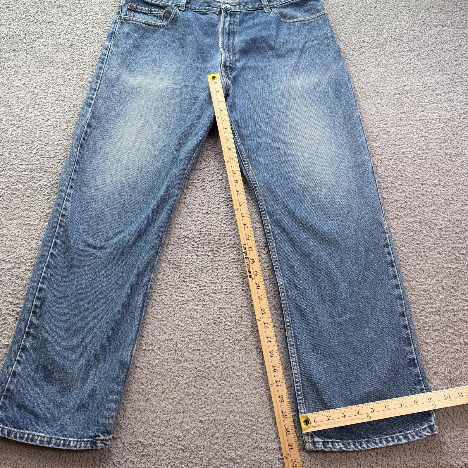 Levi's Vintage Levi’s 505 Baggy Denim Jeans Y2K Regular Fit 42x30 Size US 42 / EU 58 - 5 Thumbnail