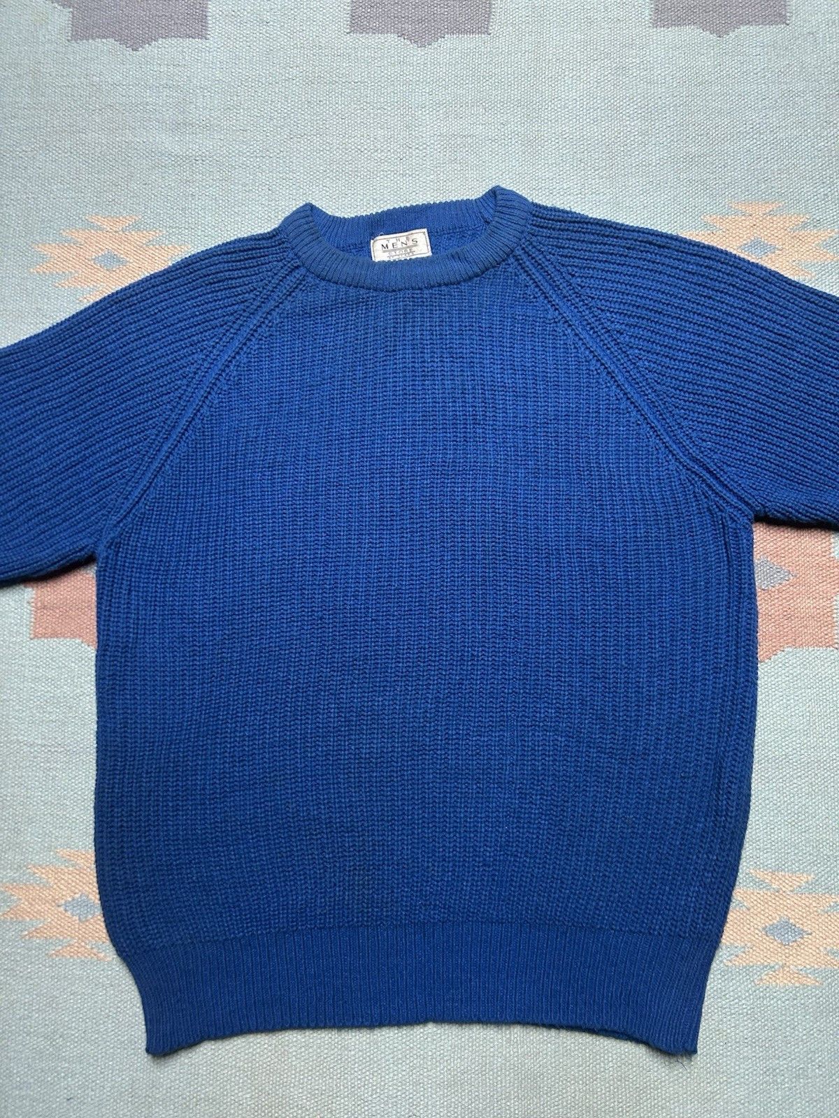 Vintage Sears acrylic sweater chunky cable knit raglan crewneck XL Size US XL / EU 56 / 4 - 3 Thumbnail